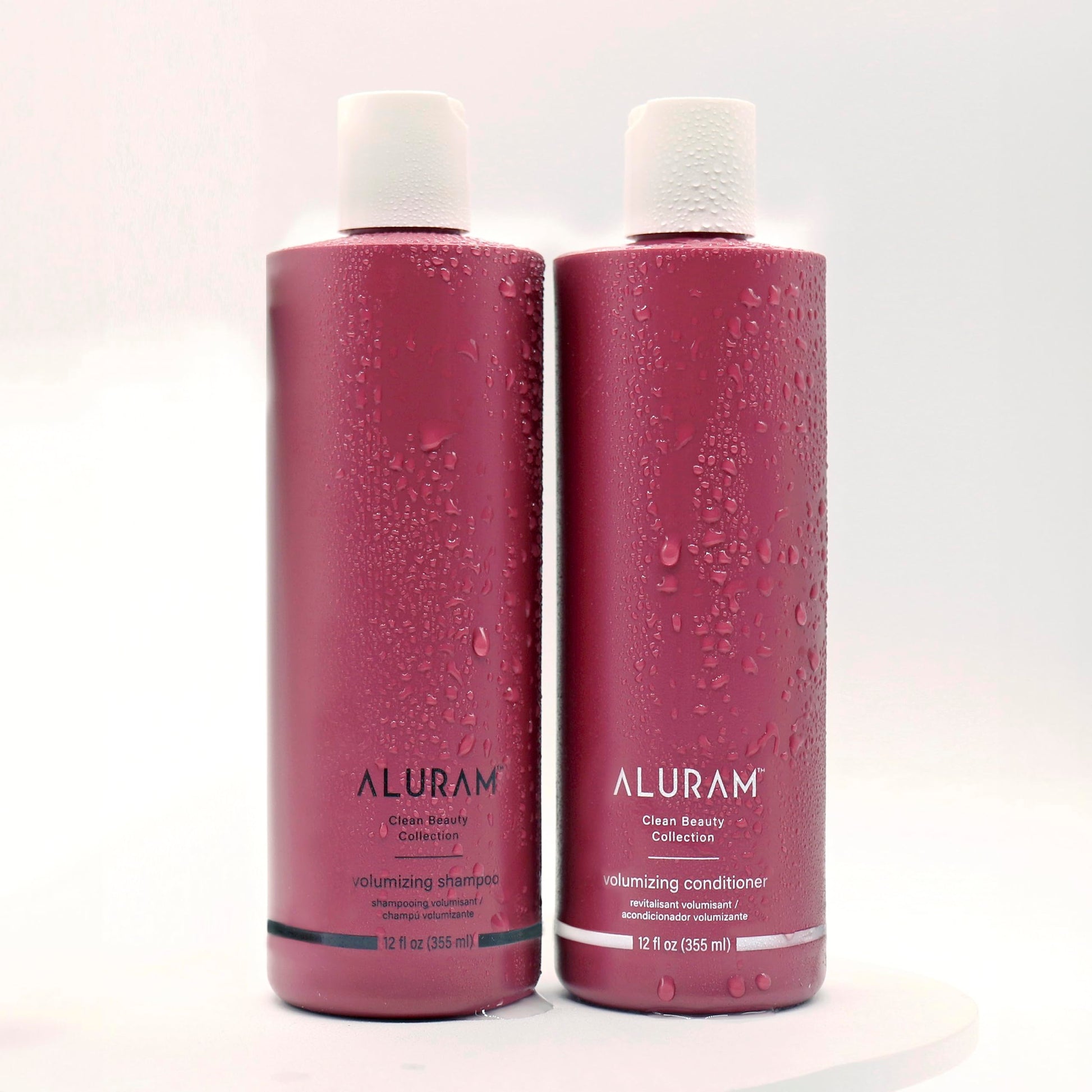 Maroon ALURAM Volumizing Conditioner, Weightless Moisture for Volume & Fullness for All Hair Types, 12 Fl Oz