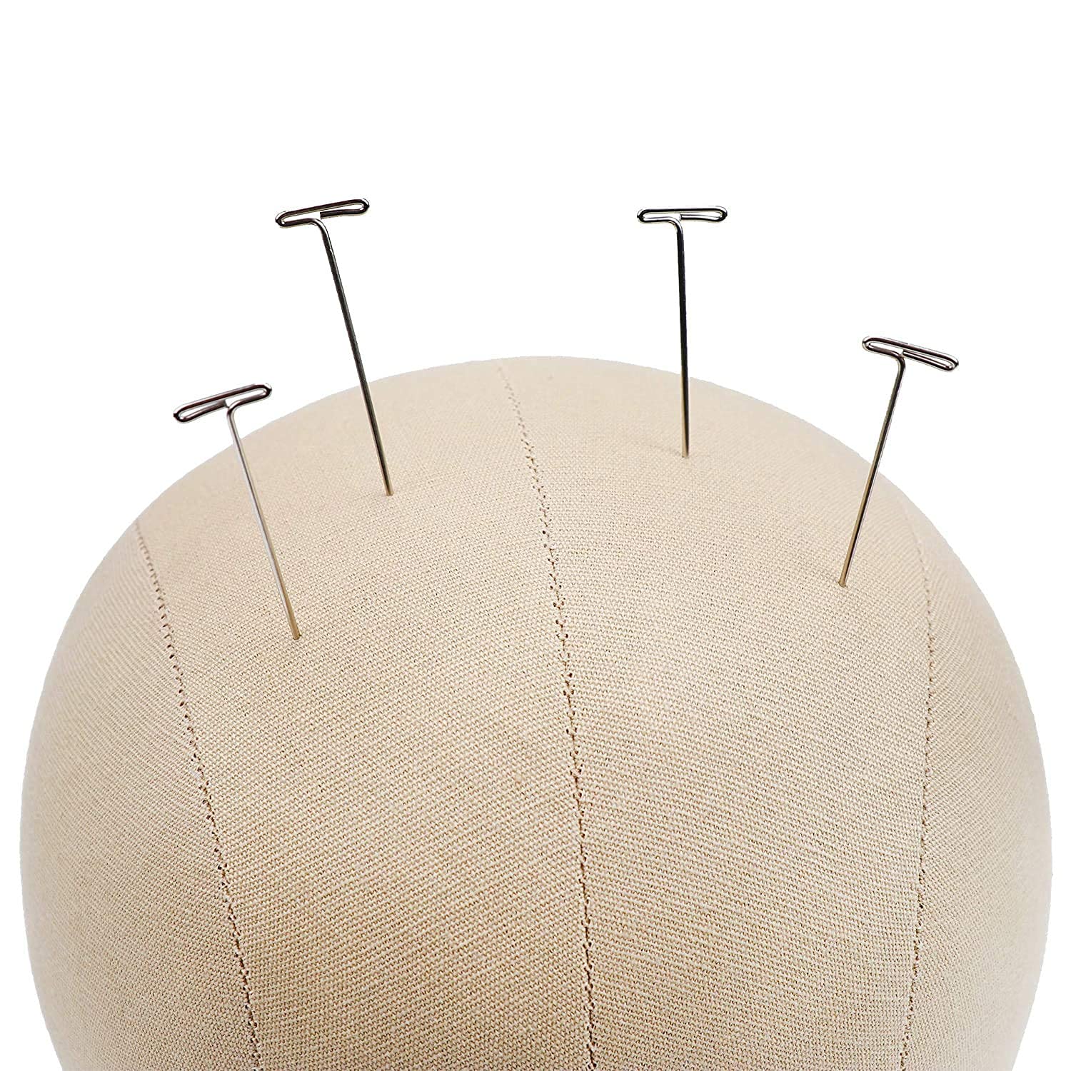White Smoke GEX 22" Canvas Cork Wig Head with 55" Mannequin Tripod For Wig Making Cosmetology Hairdressing Display Training Doll Head Adjustable Alloy Stand