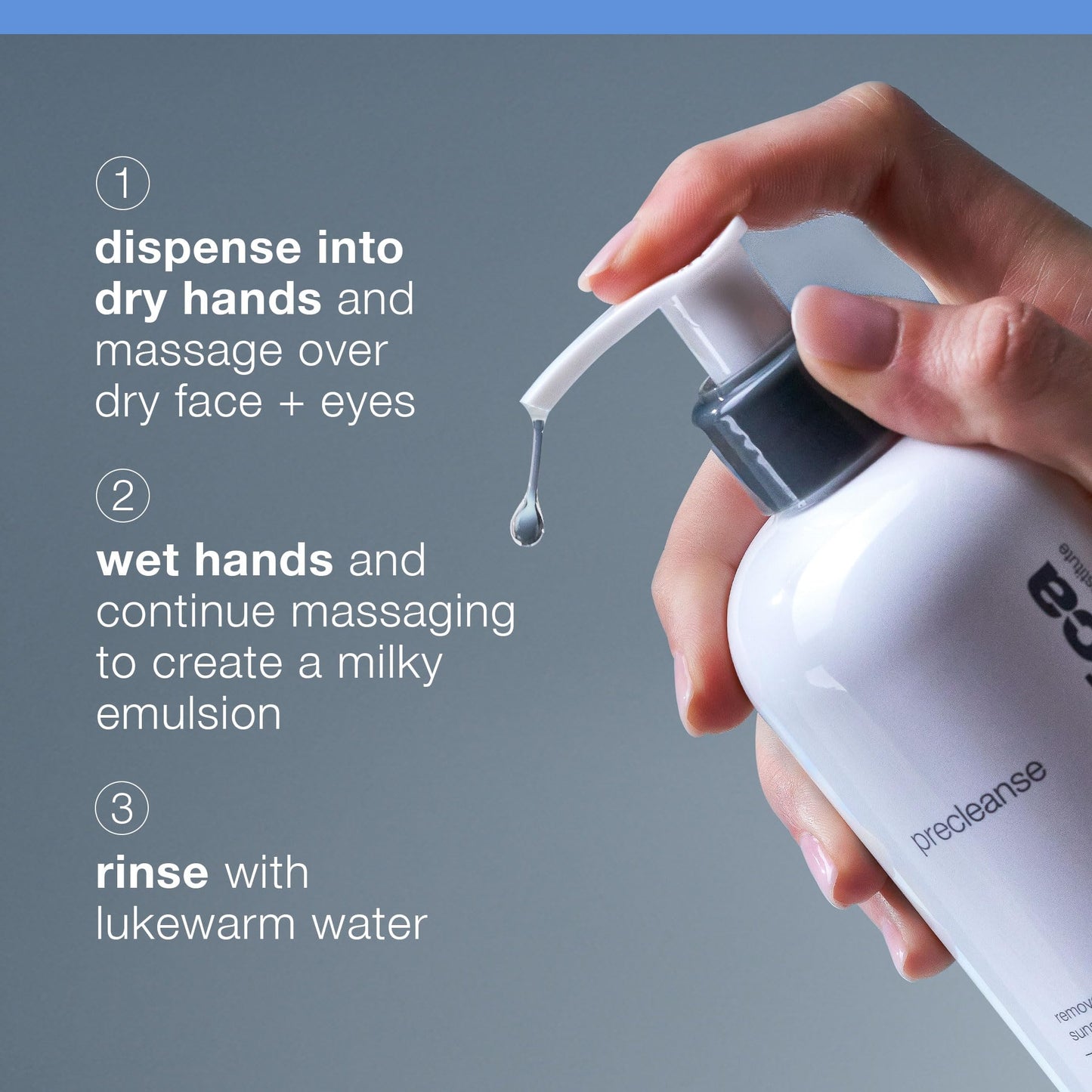 Slate Gray Dermalogica Precleanse Oil Cleanser, Makeup Remover for Face - Cleanse Pore and Melts Makeup, Oils, Sunscreen and Environmental Pollutants, 5.1 fl oz