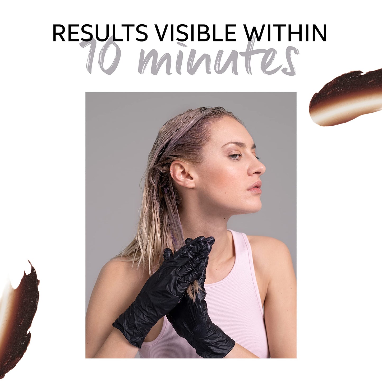 White Smoke Wella Professionals Color Fresh Mask | Caramel Glaze | Natural Shade | Hair Color-Depositing Mask | Vegan Formula with Avocado Oil | Zero Damage | Silicone Free | 5 Fl Oz