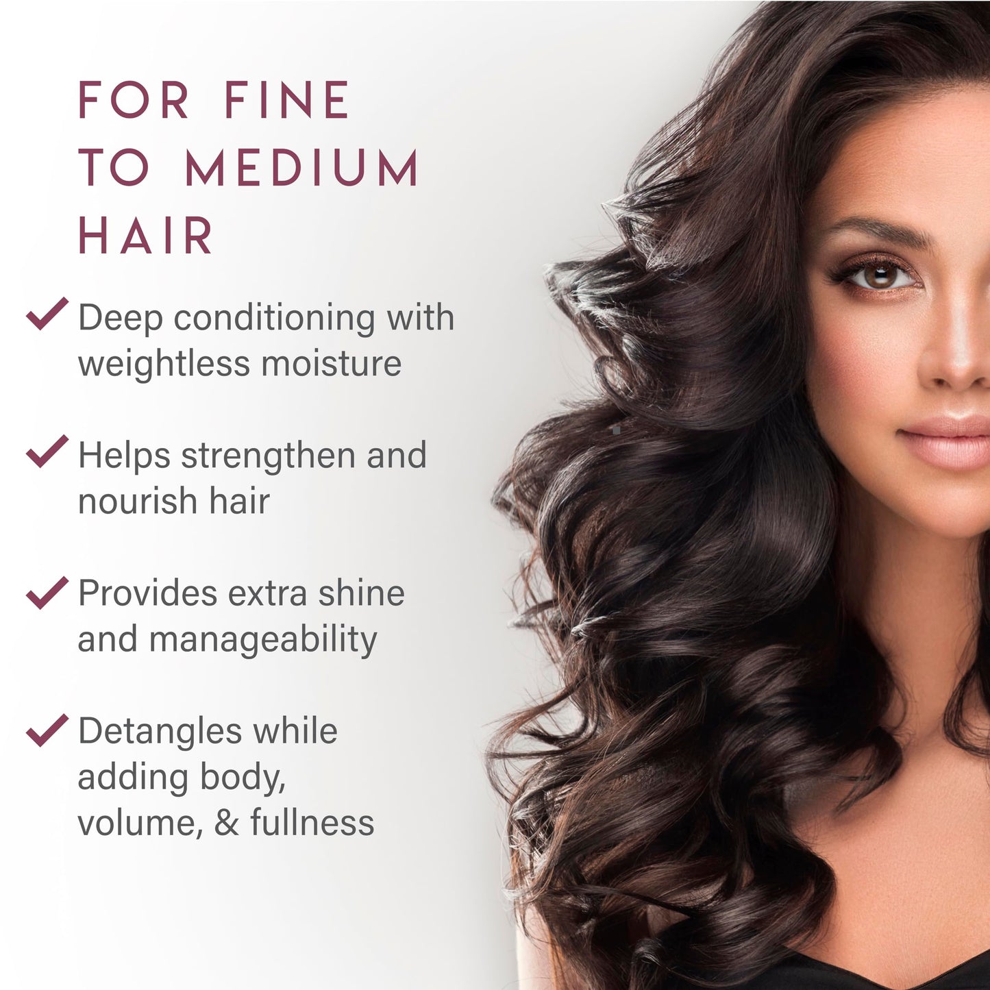White Smoke ALURAM Volumizing Conditioner, Weightless Moisture for Volume & Fullness for All Hair Types, 12 Fl Oz