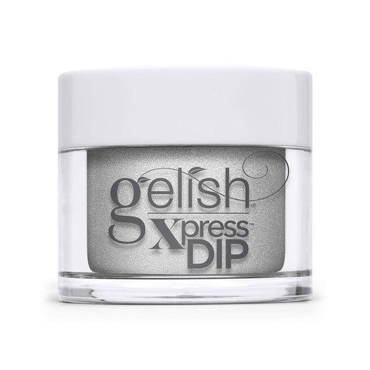 Lavender Gelish Xpress Dip "Fashion Above All" Disney Villains Collection, 1.5 oz. - Silver Metallic