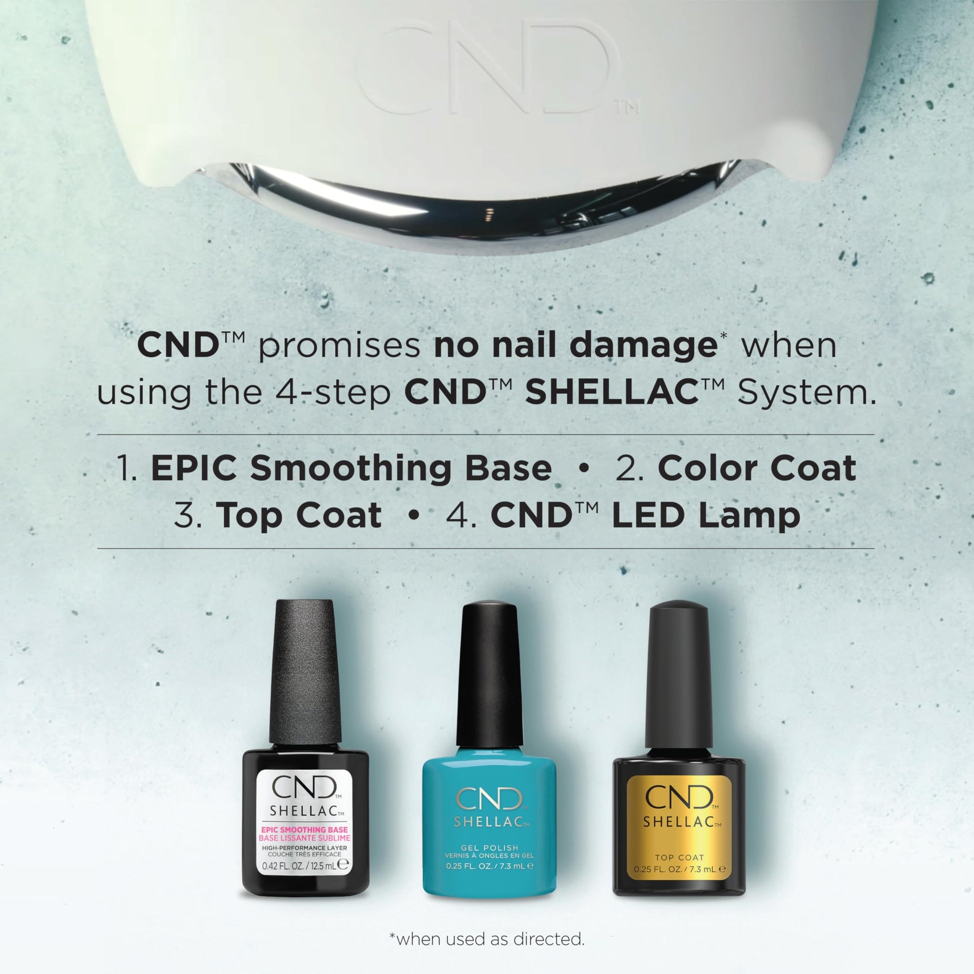 Light Gray CND Shellac Gel Nail Polish, Long-lasting Nail Paint Color with Curve-hugging Brush, 412 Skipping stones, 0.25 fl oz