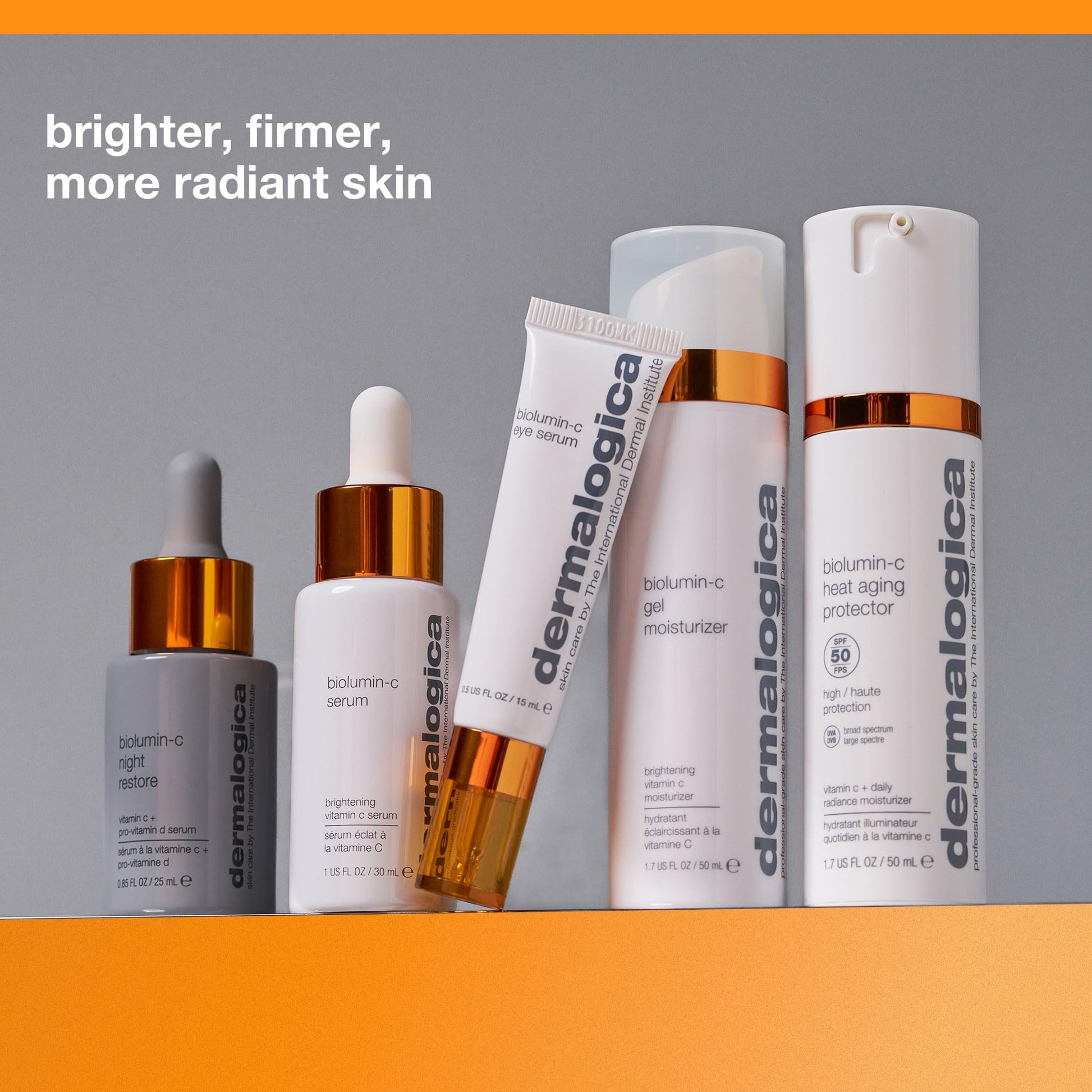 Light Slate Gray Dermalogica Biolumin-C Eye Serum with Vitamin C, Brightens Eye Area, Reduces Appearance of Fine Lines and Wrinkles For Smooth Skin, 0.5 fl oz