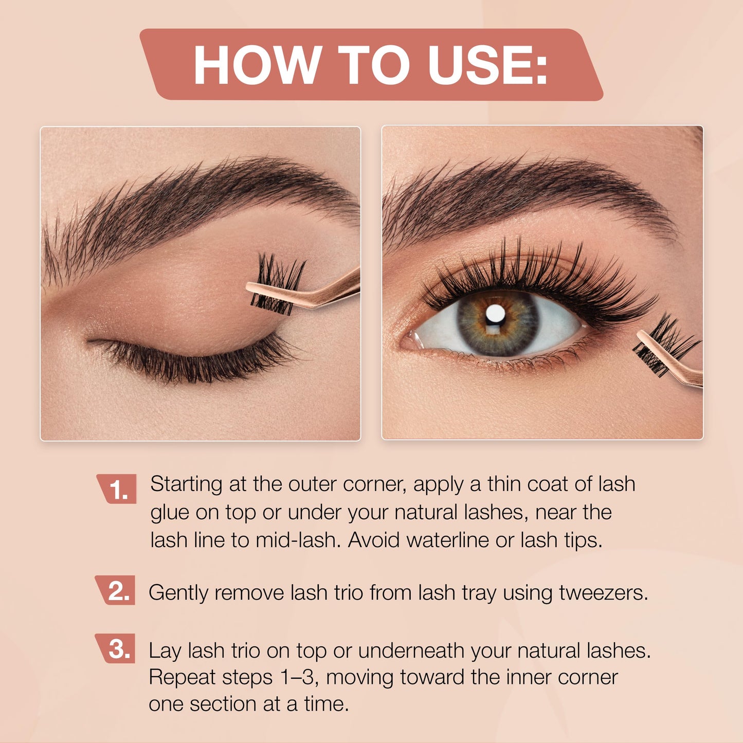 Light Gray Ardell Naked Clusters 420 – Seamless Individual Lashes, Reusable Lash Clusters with Invisiband, DIY Eyelash Cluster, Natural Look Lash Extensions, 50 ct