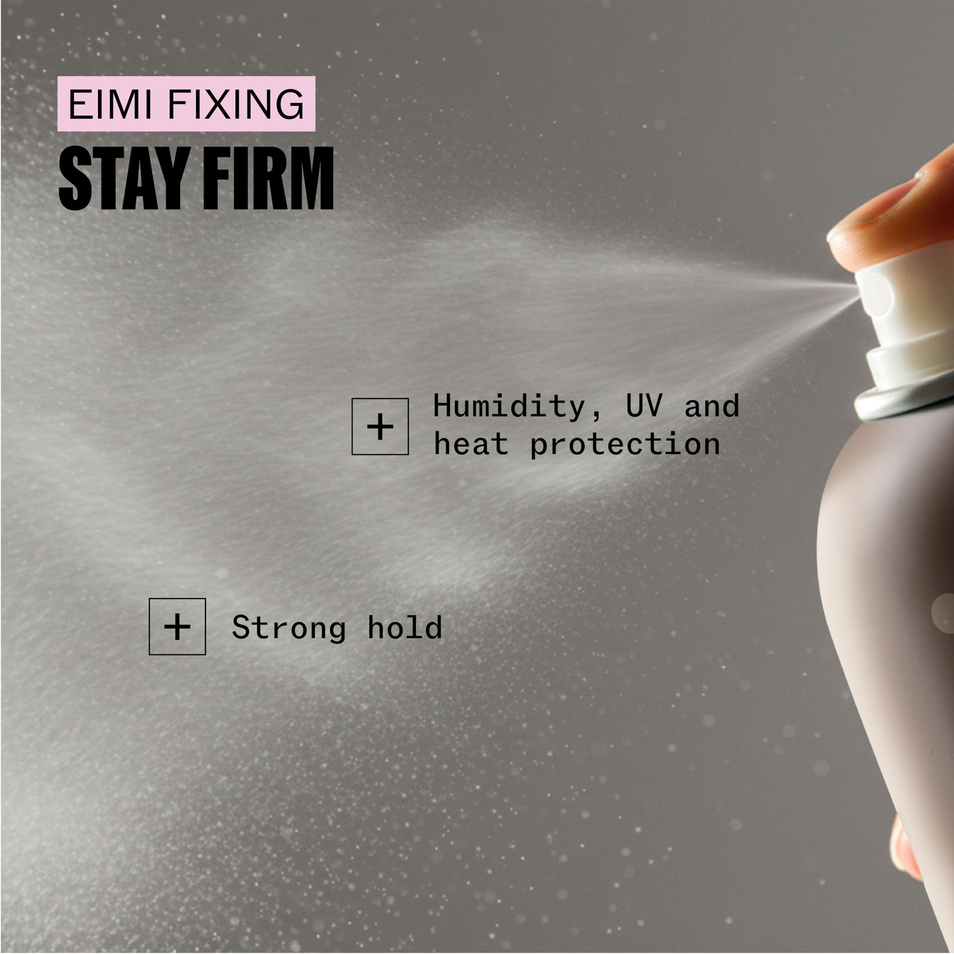 Dim Gray Wella Professionals EIMI Stay Firm | Workable Finishing Hairspray with 24H Firm Hold | Fast Drying | Humidity Resistant, UV & Heat Protectant | 9 Oz