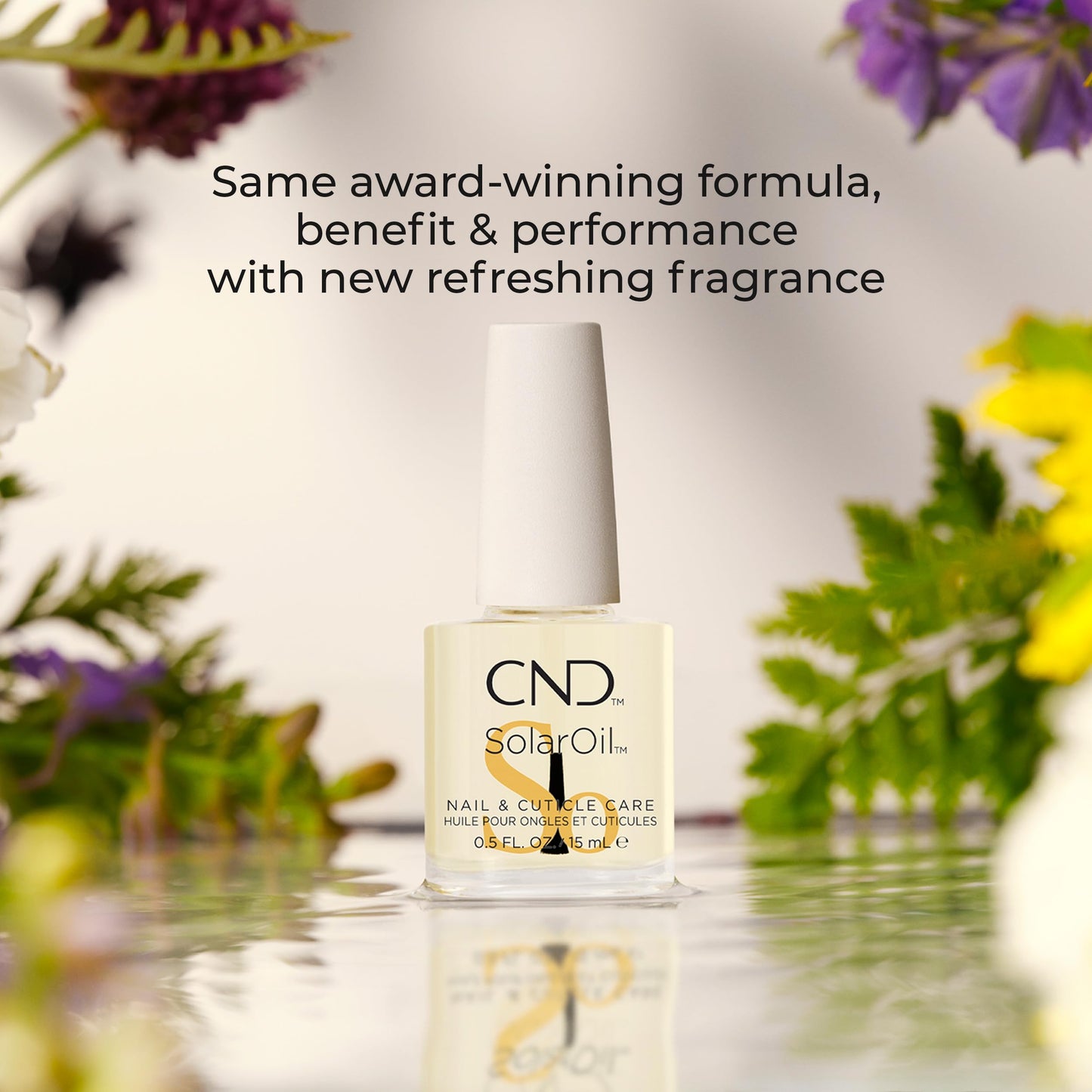 Antique White CND SolarOil Cuticle Oil, Natural Blend Of Jojoba, Vitamin E, Rice Bran and Sweet Almond Oils, Moisturizes and Conditions Skin, 4 fl oz