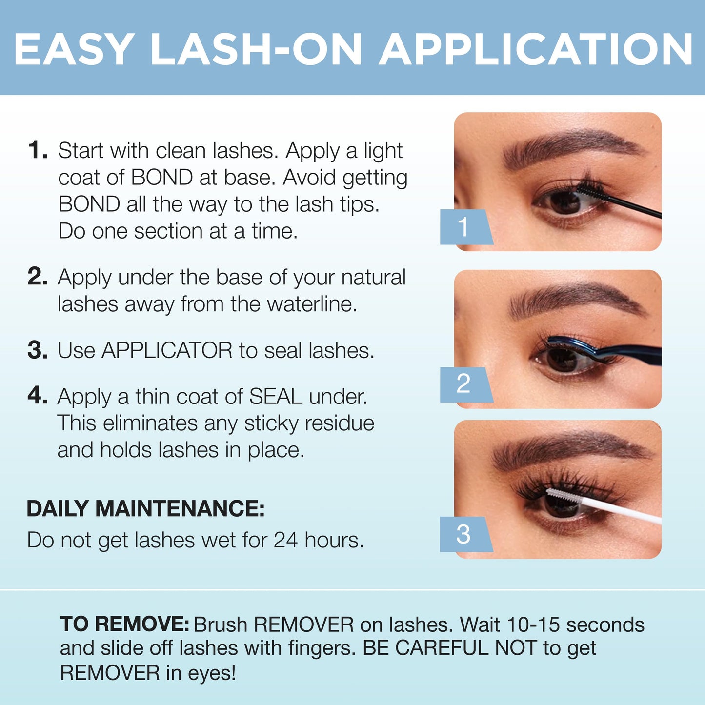 White Smoke Ardell Seamless Eyelash Extension Bond & Seal, Long-Lasting Lash Adhesive and Sealant for Everyday Use