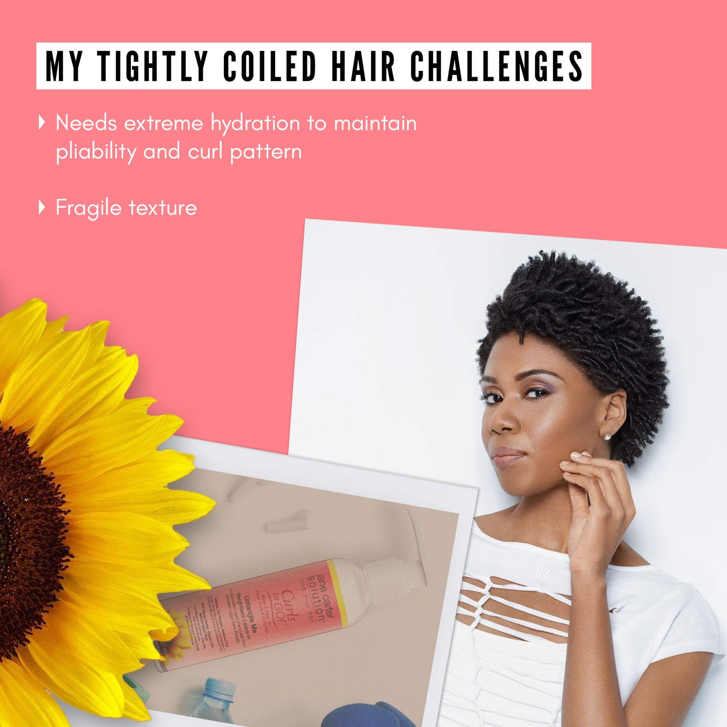 Light Coral Jane Carter Solution Curls to Go Shine On Curl Elixir (6oz) - Nourishing, Reduce Frizz