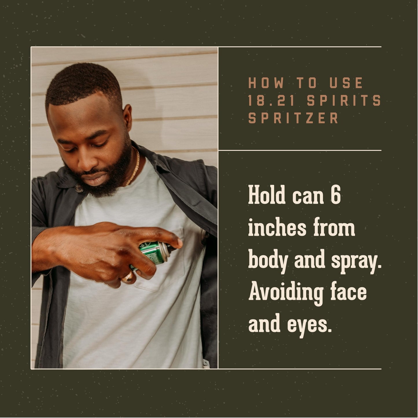 Dark Slate Gray 18.21 Man Made Men’s Spirits Spritzer Spiced Vanilla Fragrance, 3.4 oz. - Luxurious Long-Lasting All Over Body Spray with Masculine Aromatics - Premium Men Care Products - Gifts for Him
