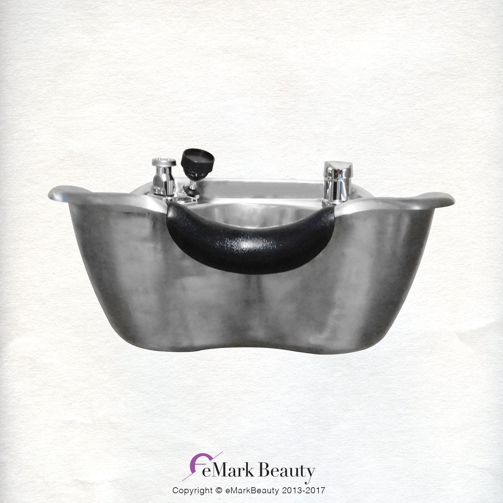 White Smoke Round Stainless Steel Brushed Shampoo Bowl Beauty Salon Sink TLC-1367