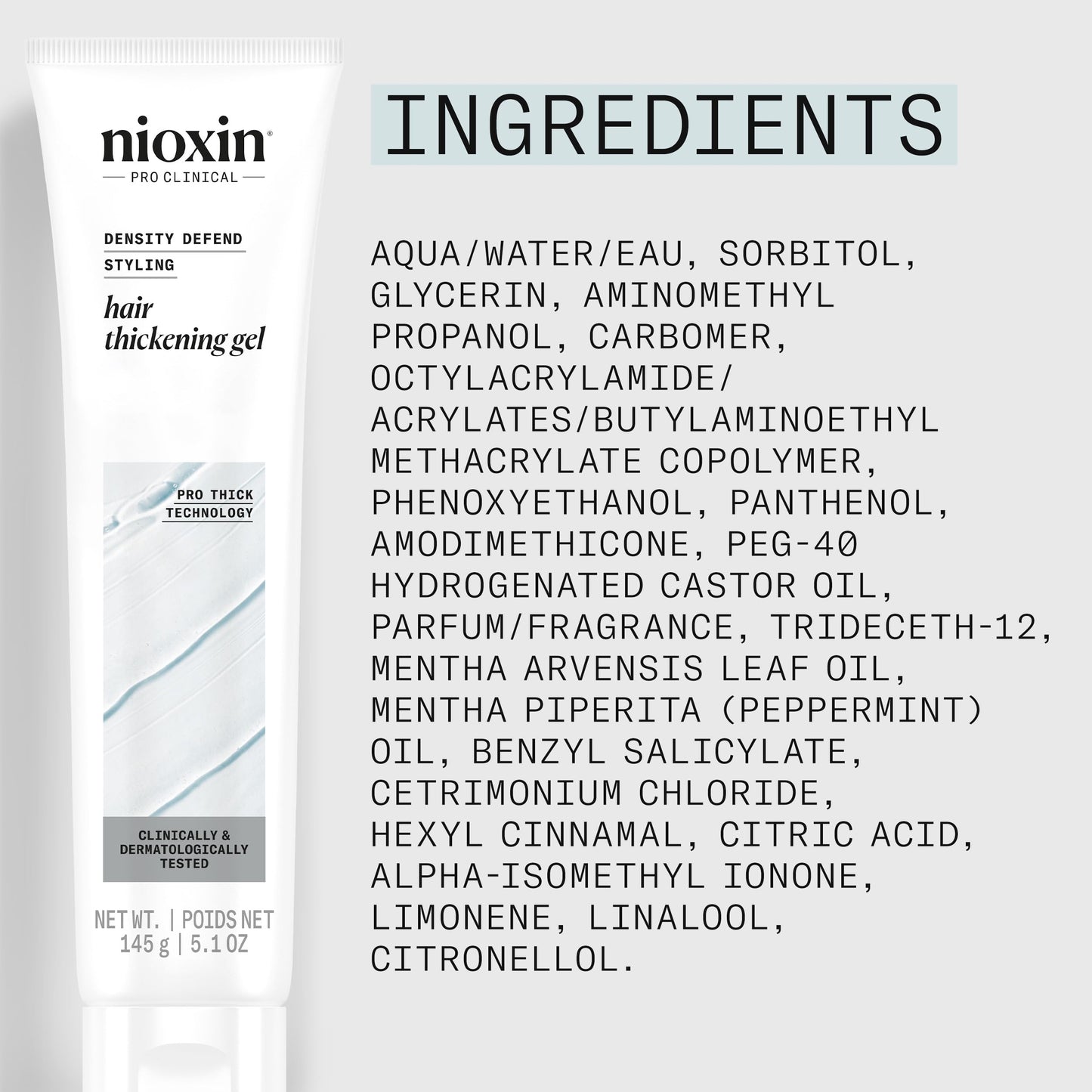 Lavender Nioxin Density Defend Hair Thickening Gel | For Volumizing and Fuller Hair| No Stickiness or Stiffness | 5.1 Fl Oz