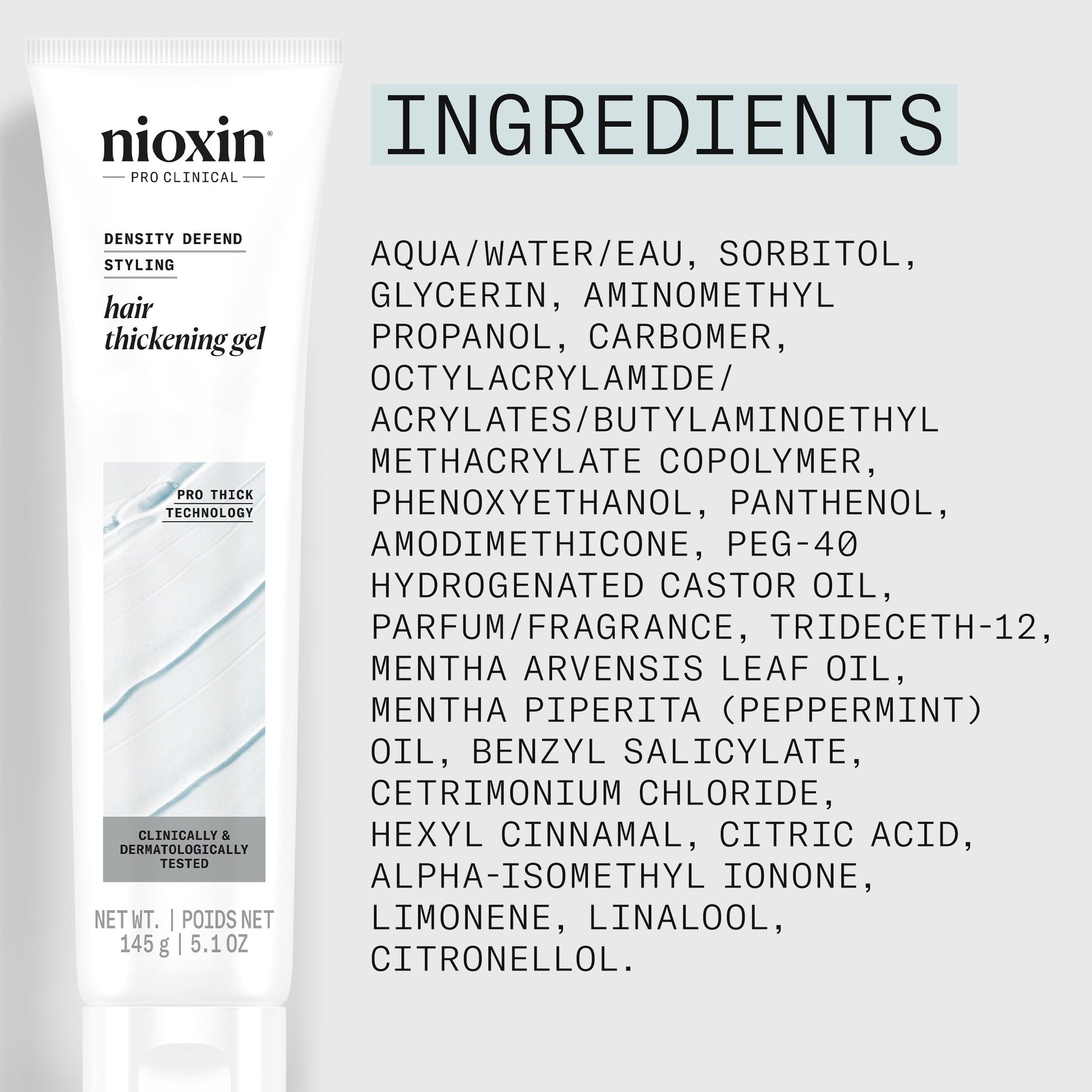 Lavender Nioxin Density Defend Hair Thickening Gel | For Volumizing and Fuller Hair| No Stickiness or Stiffness | 5.1 Fl Oz