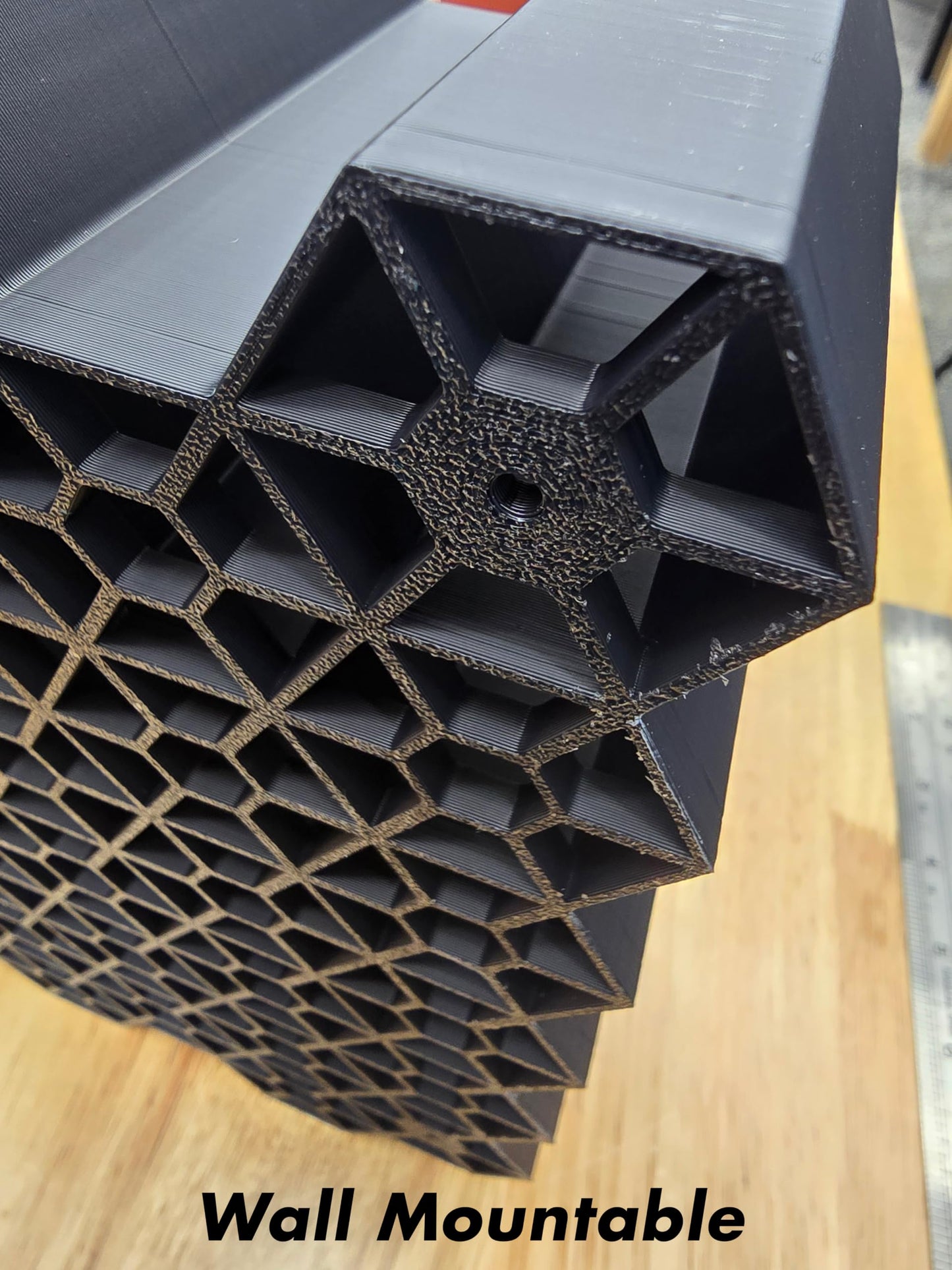 Dark Slate Gray HexRacks Hair Dye Holder - Shades EQ & More - Wall Mountable or Stackable - Hair Sylist Dye Holder Rack | Holds 42 Bottles Per Section