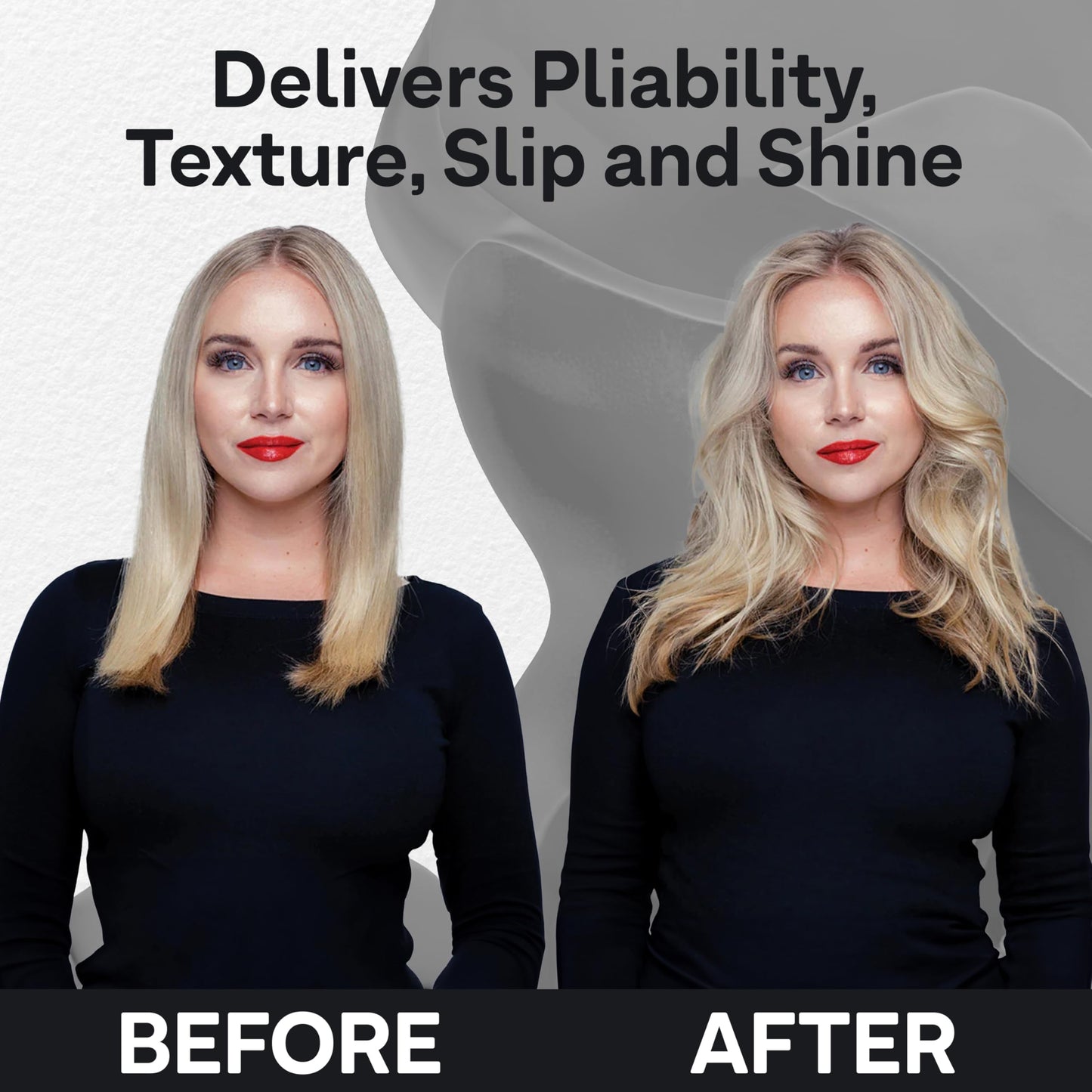 Black Colorproof Fiber Blast Texture Crème 3.4 Fl. Oz. Hydrating, Non-Greasy Hair Texture Cream with Lychee & Melon Scent, Travel Size Styling Cream
