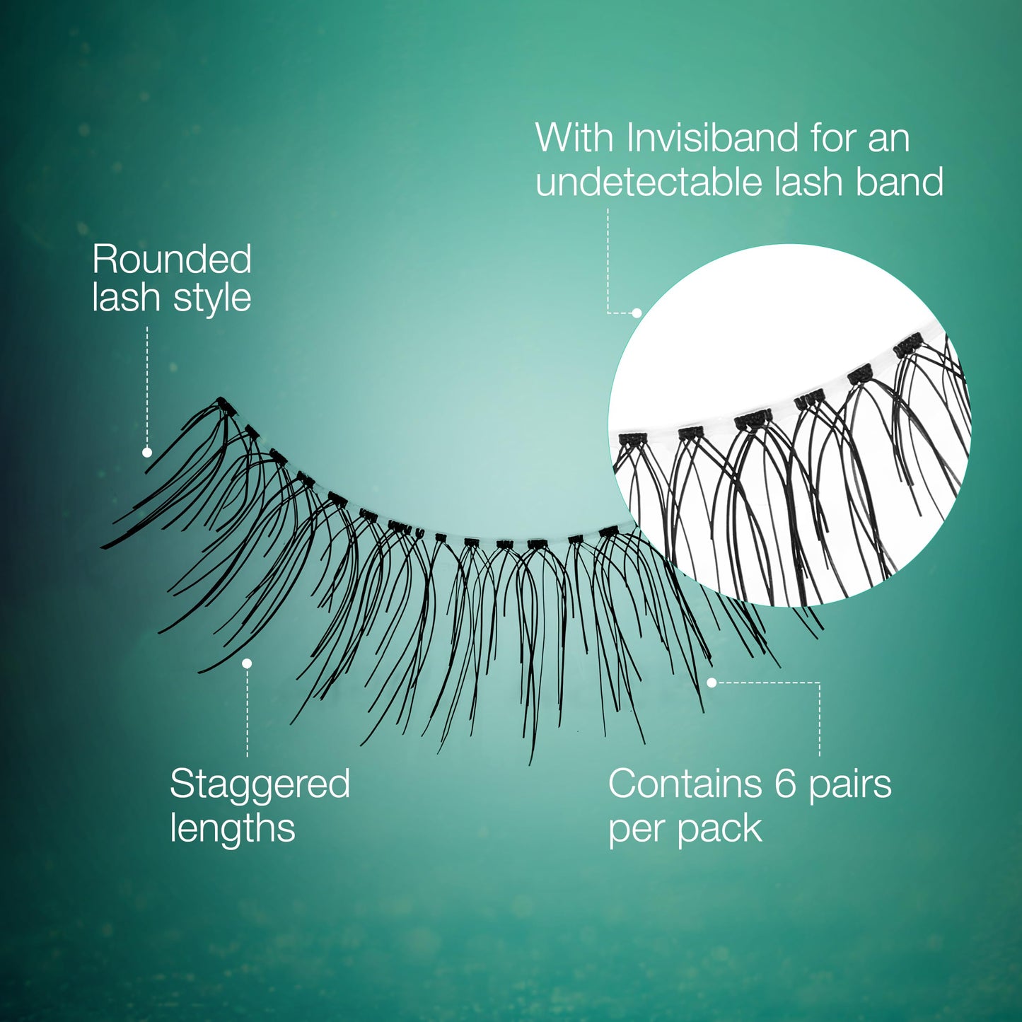 Sea Green Ardell False Eyelashes Natural 110 Black, 1 Pack (5 Pairs Per Pack)