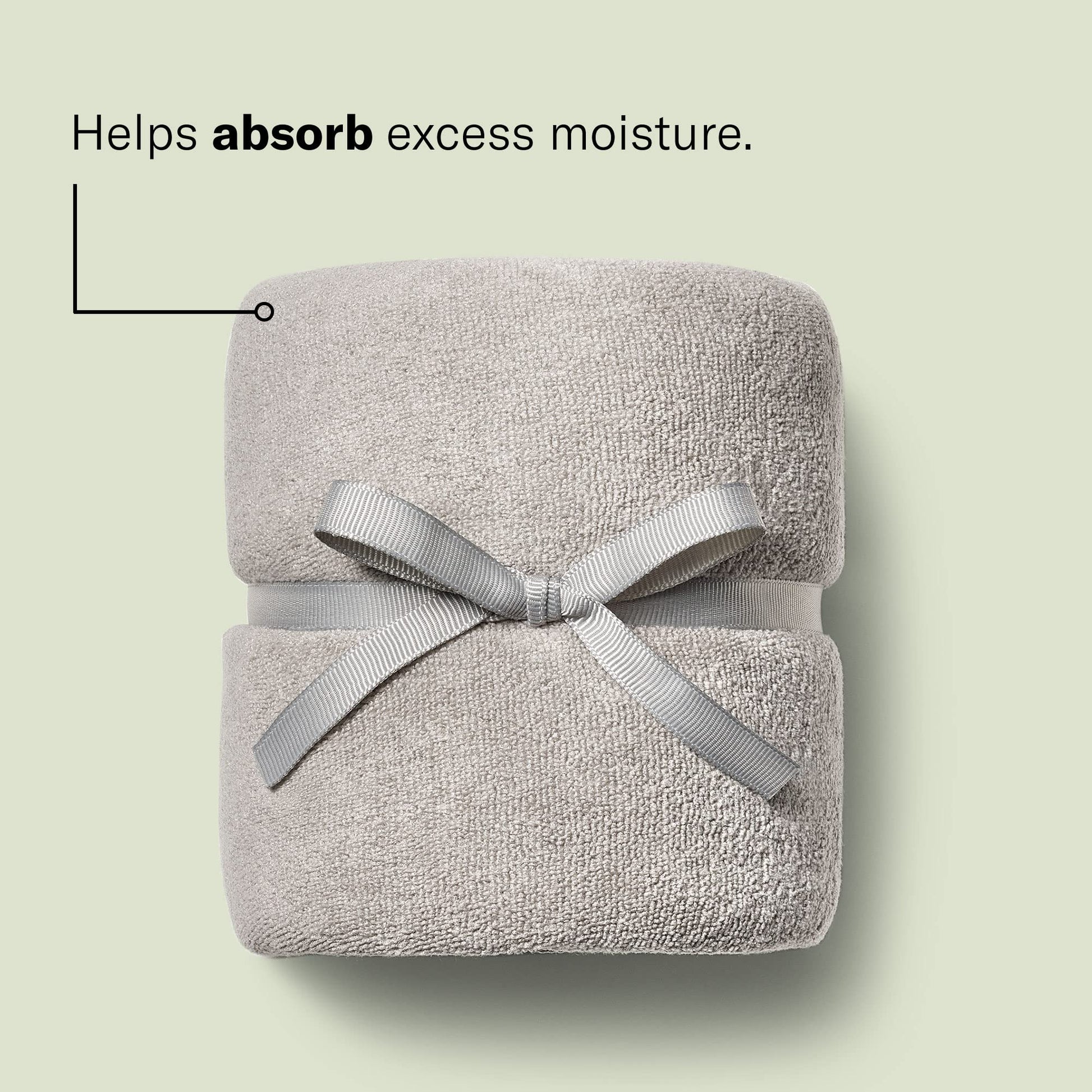 Light Gray DevaCurl Microfiber Anti-Frizz Hair Towel | Gently Dries | Gray