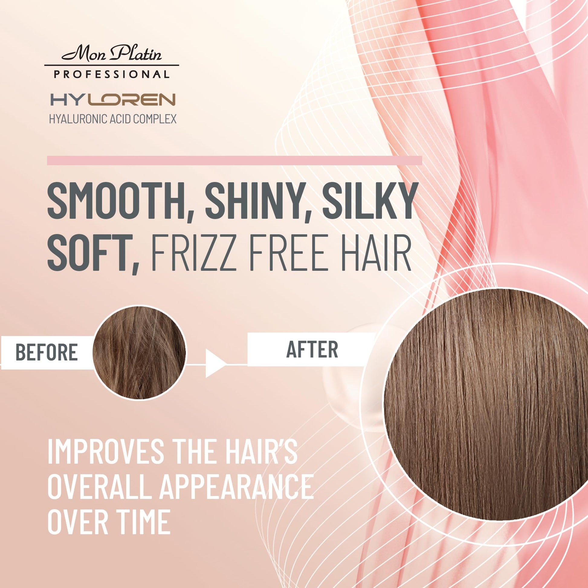 Wheat Mon Platin Hair Mask & Dream Hair Spray Bundle, Smoothing Shampoo – Deep Conditioning Anti-Frizz Formula for Straightened Hair with Glossy Shine & Heat Protection