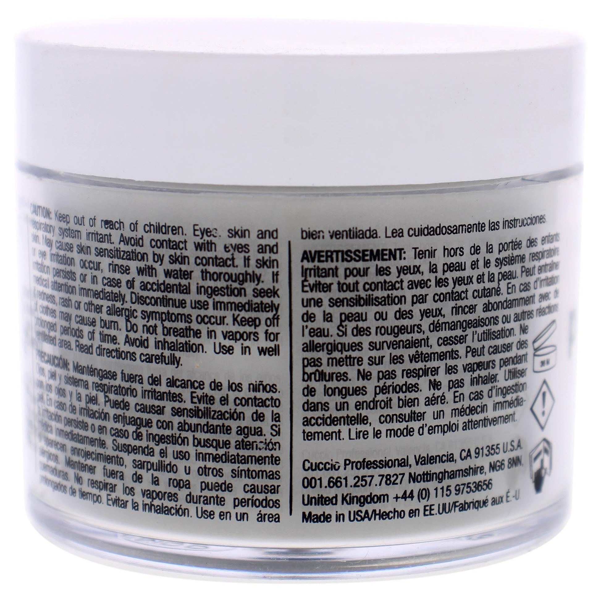 Light Gray Cuccio Pro Powder Polish Dip - Why, Hello! - Nail Lacquer for Manicures & Pedicures, Easy & Fast Application/Removal - No LED/UV Light Needed - Non-Toxic, Odorless, Highly Pigmented - 2 oz