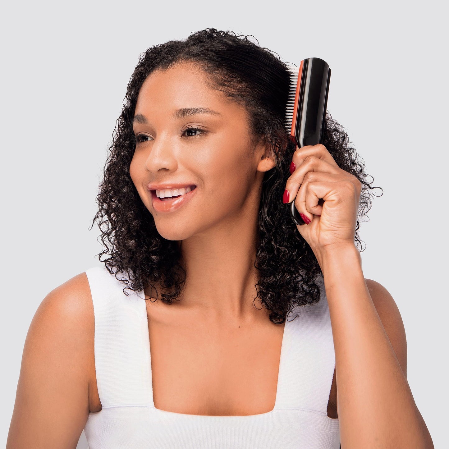 Lavender Diane Pro Nylon Pin Styling Hair Brush for Detangling, Separating, Shaping and Defining Wet Thick or Curly Hair, Glides Through Tangles with Ease