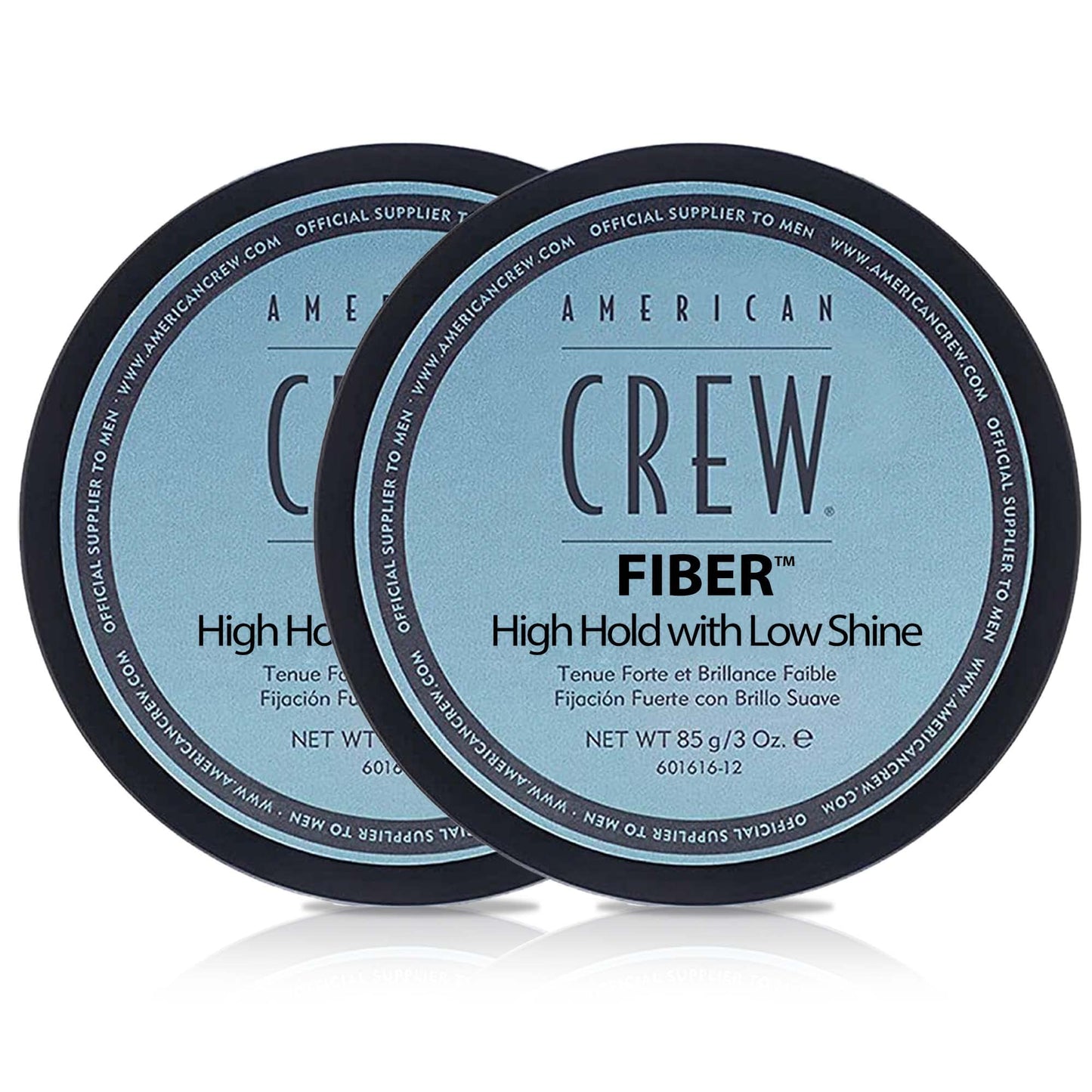White Smoke American Crew Men's Hair Fiber, Like Hair Gel with High Hold with Low Shine, 3 Oz (Pack of 2)