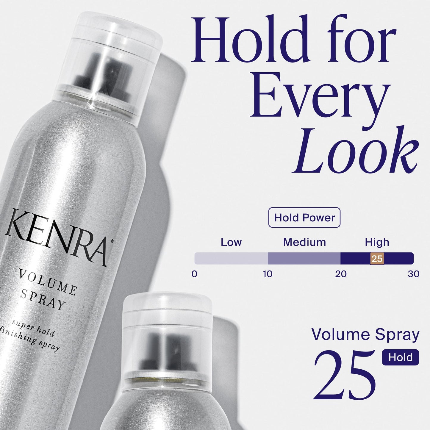 Lavender Kenra Professional Volume Spray 25 50% | Super Hold Finishing & Styling Hairspray | Flake-free & Fast-drying | Wind & Humidity Resistance | All Hair Types | Travel 1.5 oz