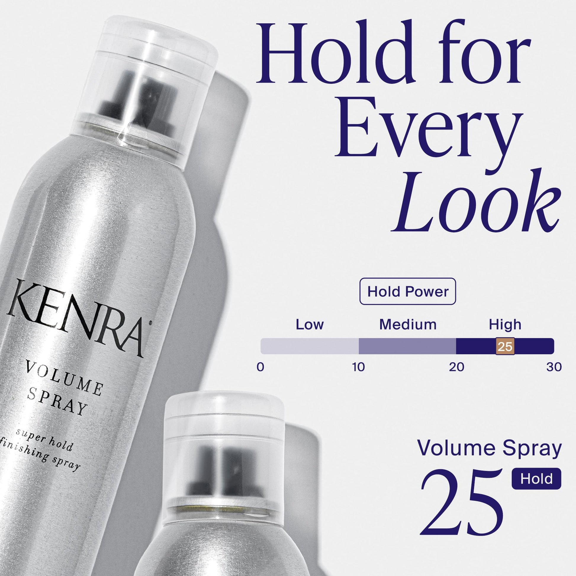 Lavender Kenra Professional Volume Spray 25 50% | Super Hold Finishing & Styling Hairspray | Flake-free & Fast-drying | Wind & Humidity Resistance | All Hair Types | 10 oz