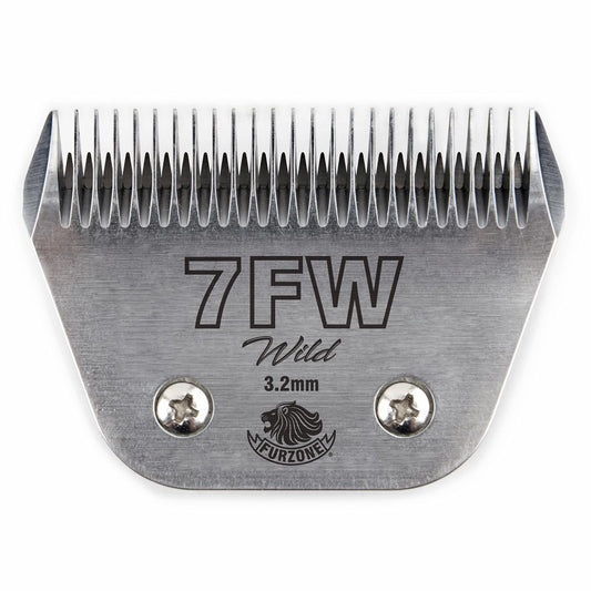 White Smoke FURZONE 7FW 1/8" - 7F Wide Blade for Dog Grooming, Made of Extra Durable Japanese Steel, Compatible with Most Andis, Oster, Wahl A5 Clippers