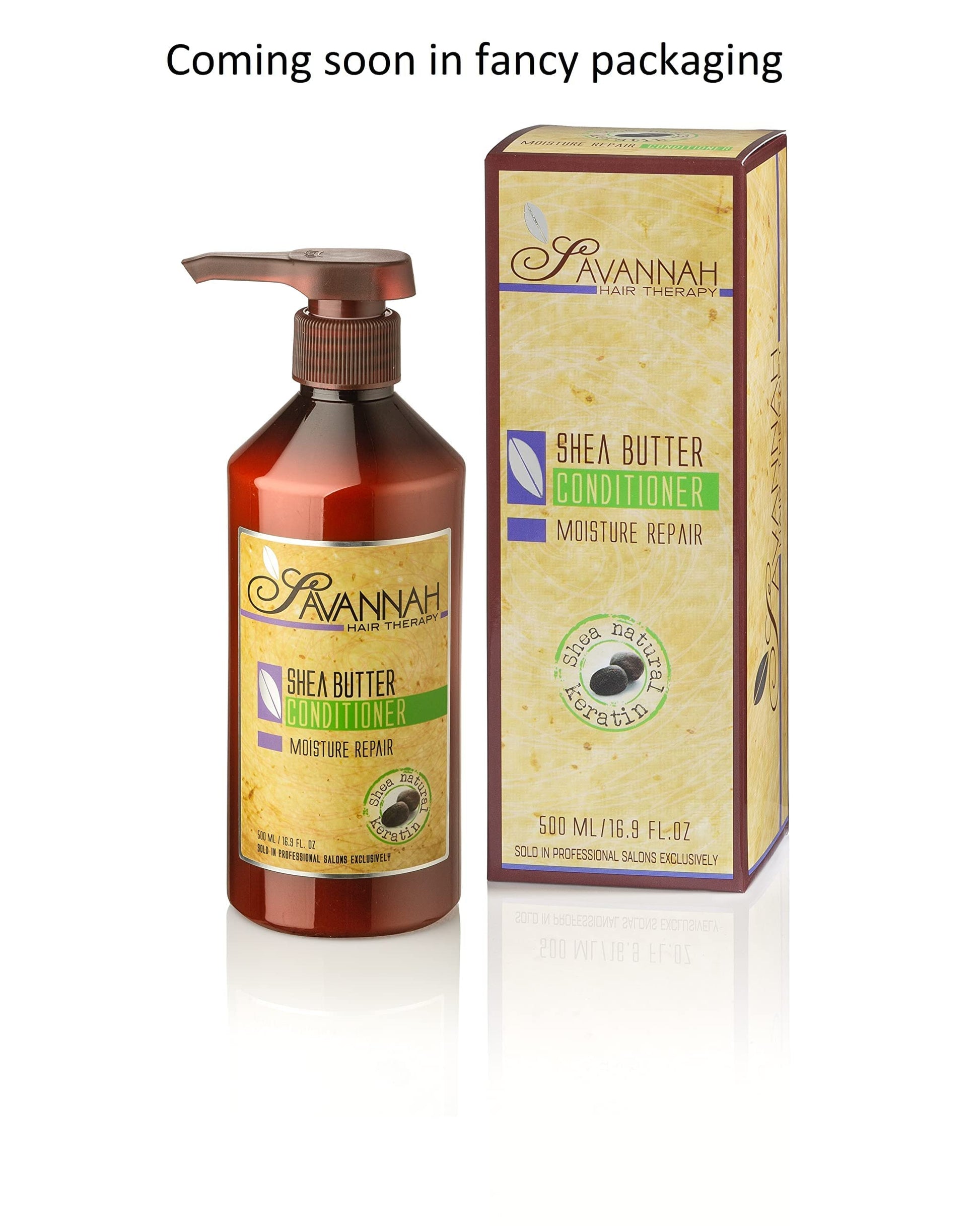 White Smoke Savannah Hair Therapy Conditioner with Shea Butter & Keratin – Moisturizing, Sulfate-Free Formula for Dry, Damaged or Color-Treated Hair – Professional Salon Care 500 ml (16.9 oz)