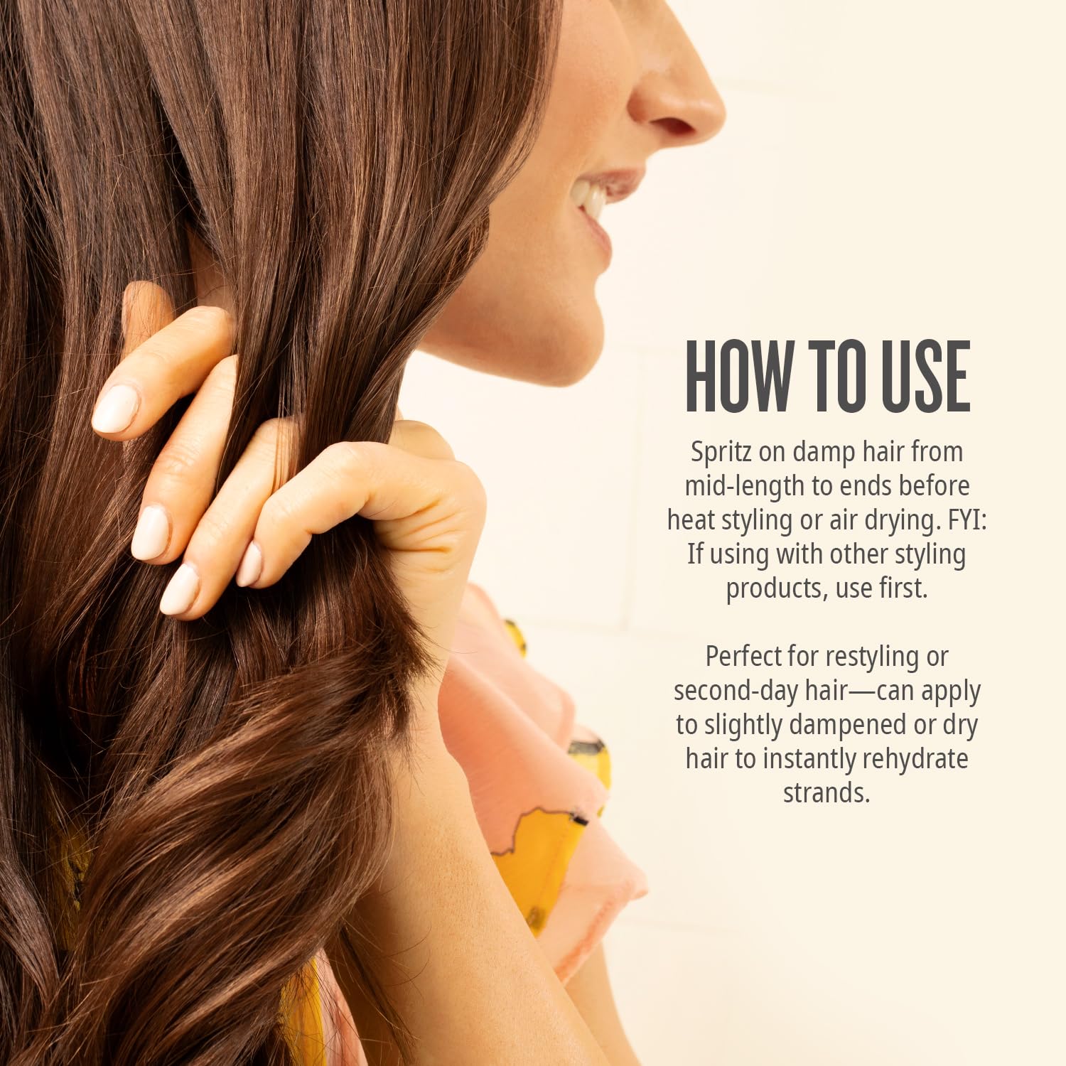 Seashell Sol de Janeiro Brazilian Milky Leave-In Conditioner | Fights Frizz | Detangles | Heat Protection Spray For Hair