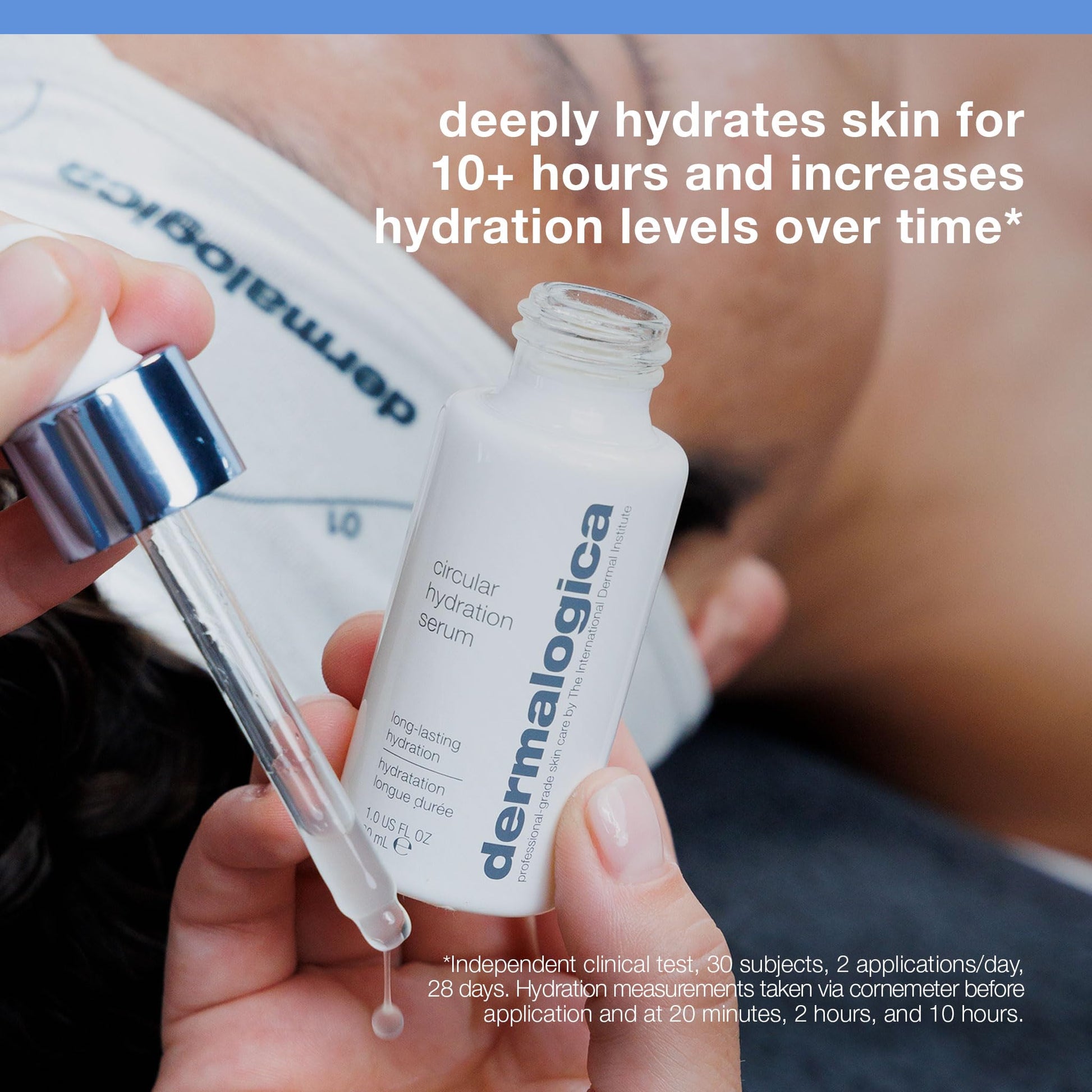 Black Dermalogica Circular Hydration Face Serum with Hyaluronic Acid - Deep Hydrating and Long Lasting, 1 fl oz