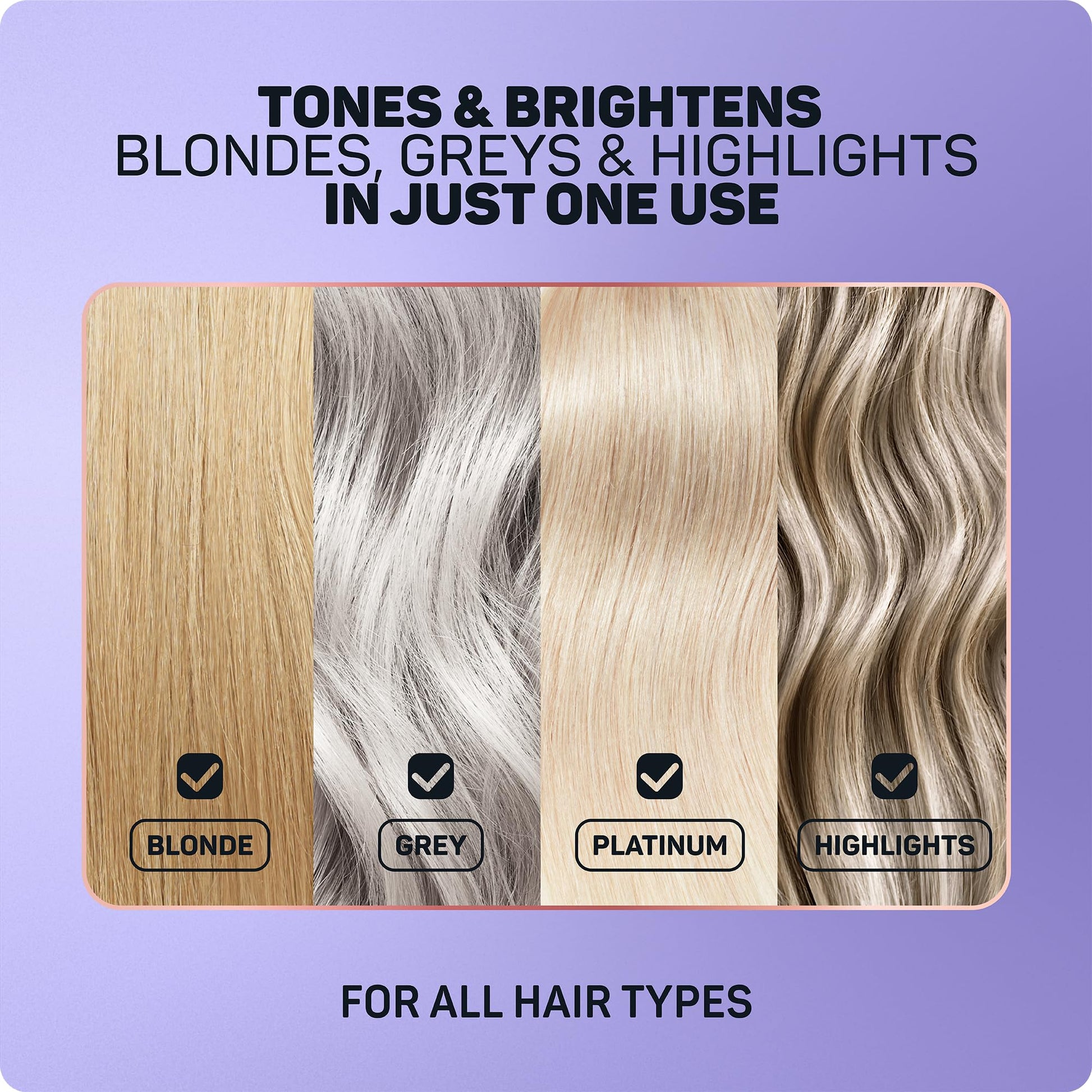 Light Steel Blue Marc Anthony Bond Repair Purple Hair Shampoo for Blonde & Grey Hair, Blonde Repair - Color-Safe Toning Hair Shampoo Neutralizes Yellow, Brassy Tones & Repairs Weak Broken Bonds