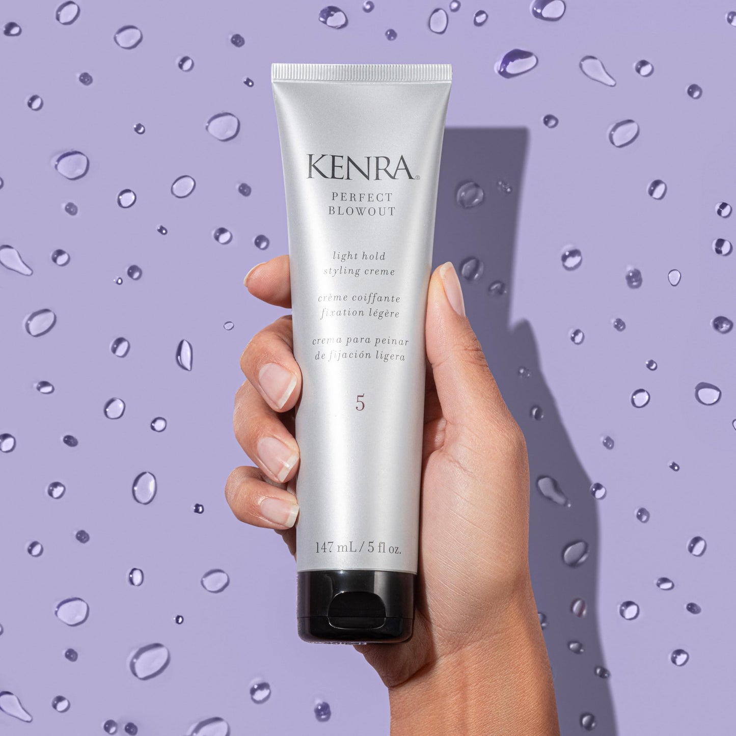 Light Steel Blue Kenra Professional Perfect Blowout 5 | Light Hold Styling Crème | Provides Thermal Protection | Increases All Over Body & Fullness | Lightweight Formula | All Hair Types | 5 fl. Oz