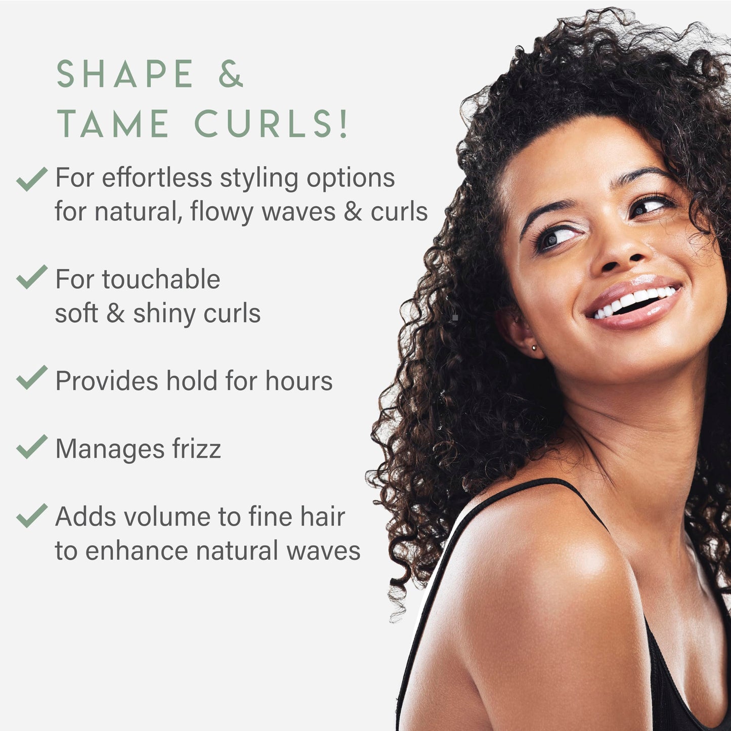 White Smoke ALURAM Curl Foam, Define, Enhance & Nourish Curls, 7 Fl Oz