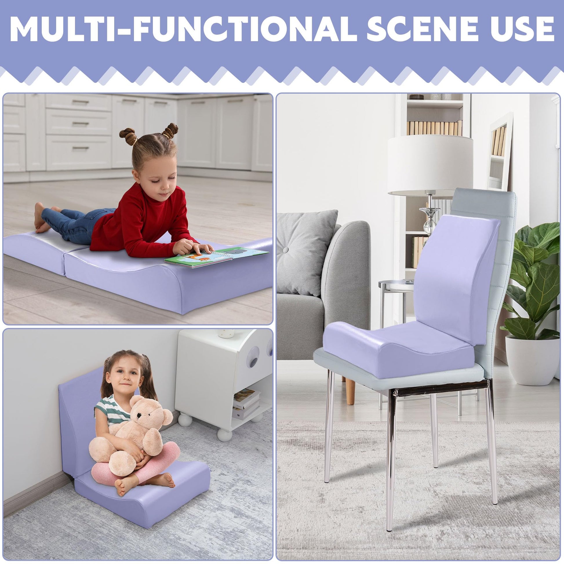Gray BALAPET Hair Washing Station for Kids,Shampoo Foam Mat for Children Ergonomic Comfortable Support Hair Washing Mat on Sink Portable Foldable Shampoo Buddy Basin Essentials, Patent Pending (Purple)