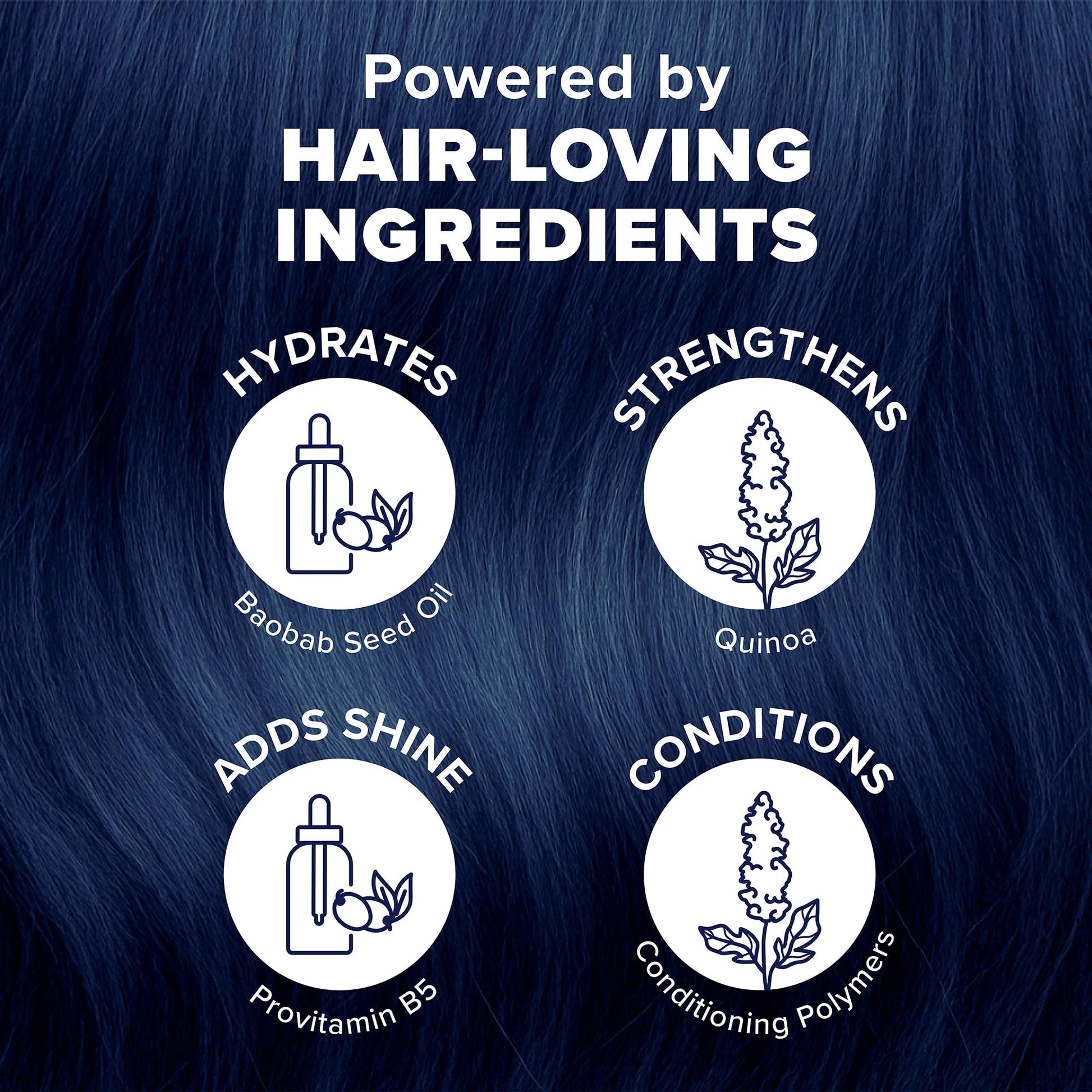 Black Splat Midnight Indigo Vegan and Cruelty-Free Semi-Permanent Hair Color Dye, 6 Fl Oz