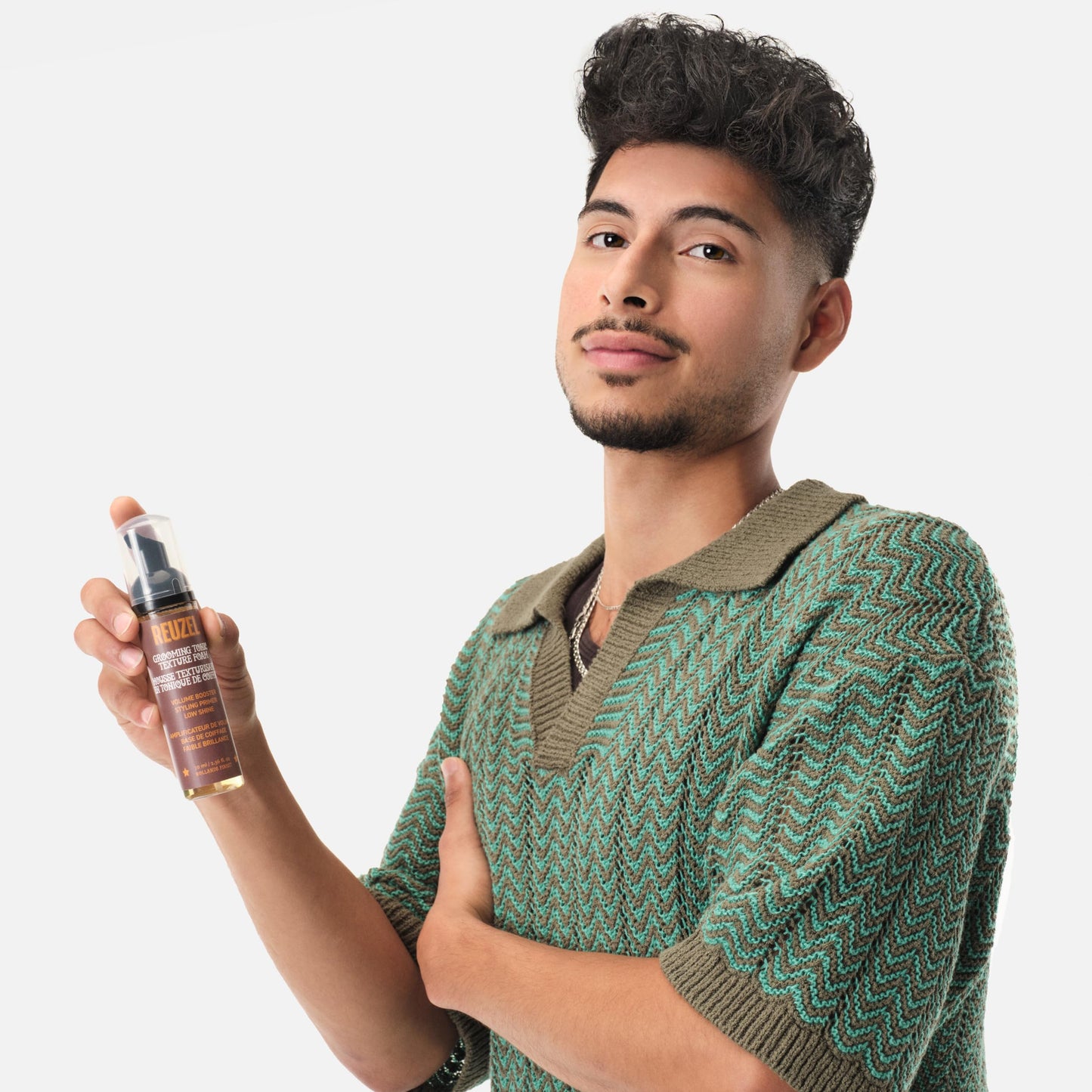 White Smoke REUZEL Grooming Tonic Texture Foam, Styling Booster with Low Shine and Great Styling Power - 2.36 fl. oz