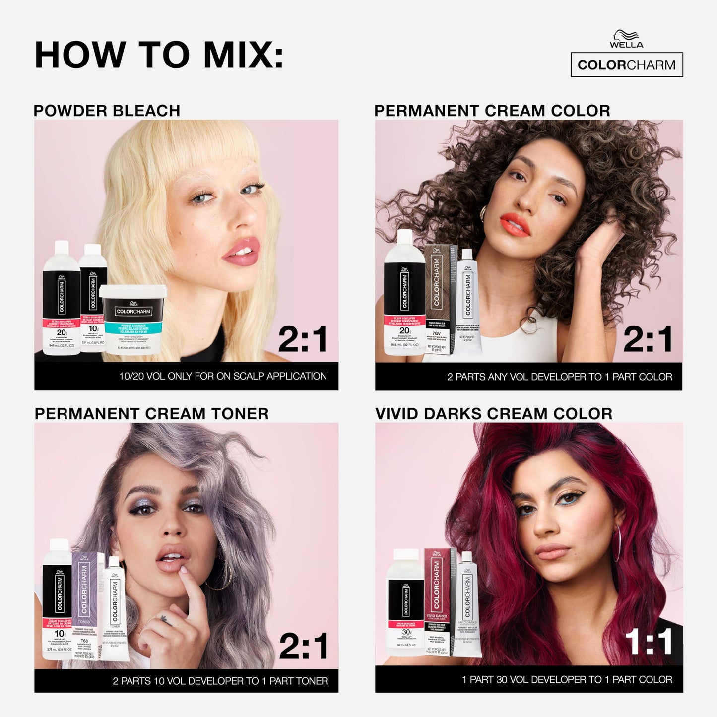 White Smoke COLORCHARM Cream Hair Color Developer | 10 Volume | For Optimal Gray Blending and Rich Multi-Dimensional End Results | 15.4 oz
