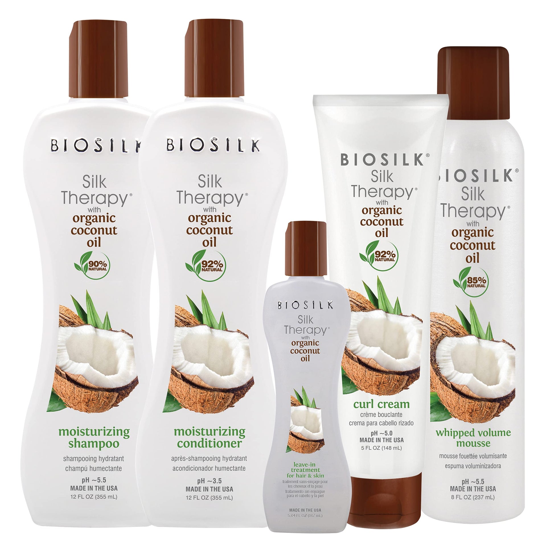 White Smoke Farouk Biosilk Silk Therapy Organic Coconut Oil Leave-in Treatment For Hair & Skin, 0.14 Ounce