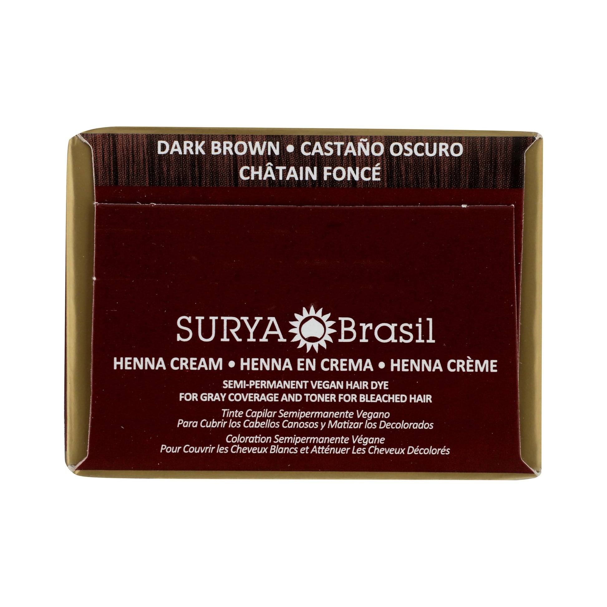 Black Surya Brasil Henna Dark Brown Cream - 2.37 Ounce