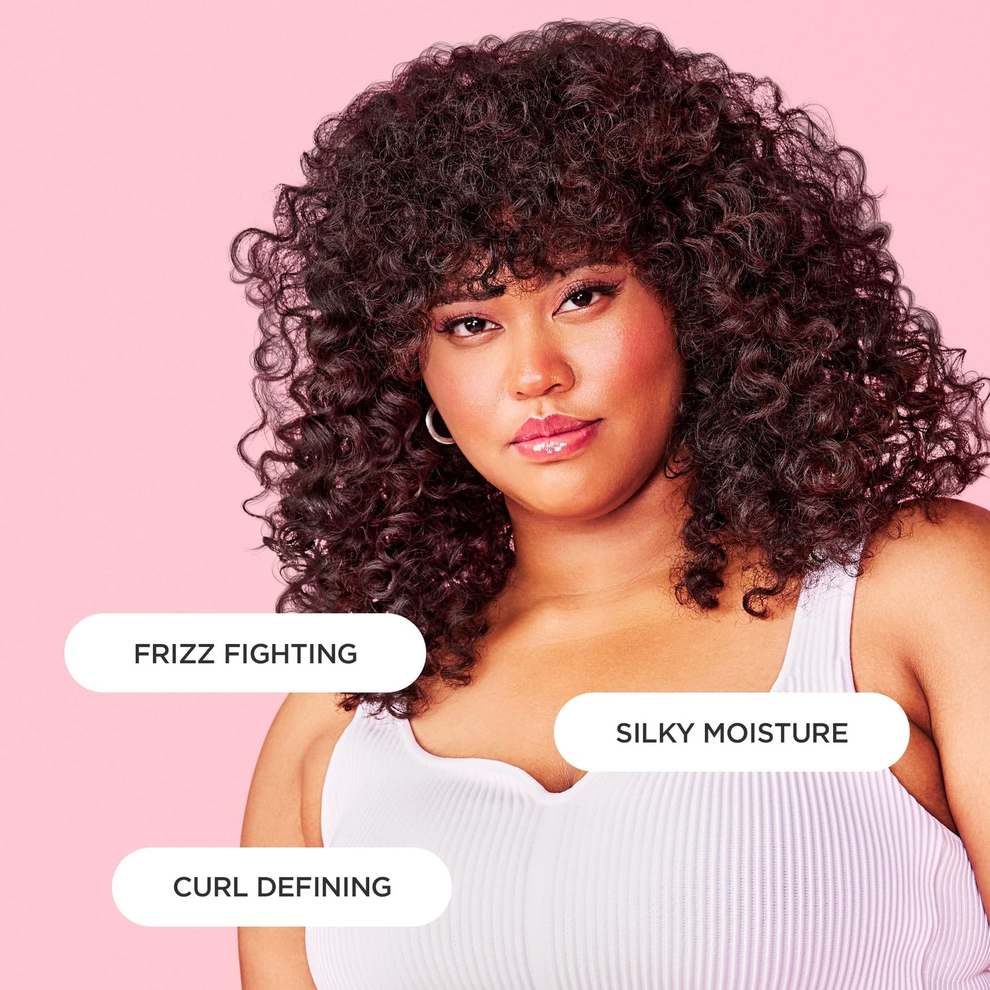 Pink Cake Beauty Curl Defining Cream, The Curl Friend - Moisturizes and Defines Curls – For Frizz Control & Detangling - Avocado Oil, Soybean Oil & Shea Butter – For Curly Hair- 6 Fl Oz / 177 mL