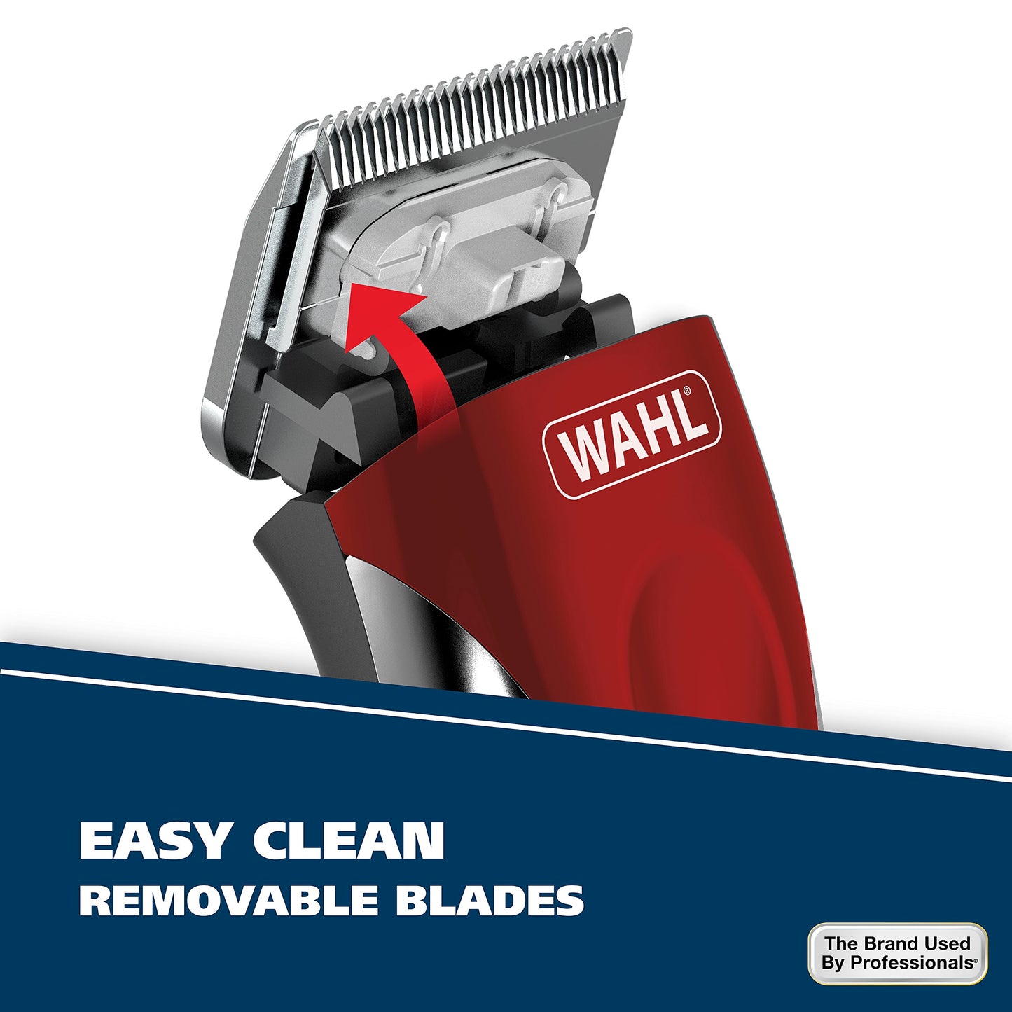 White Smoke Wahl Clipper Compact Multi-Purpose Haircut, Beard, & Body Grooming Hair Clipper & Trimmer with Extreme Power & Easy Clean Blades - Model 79607