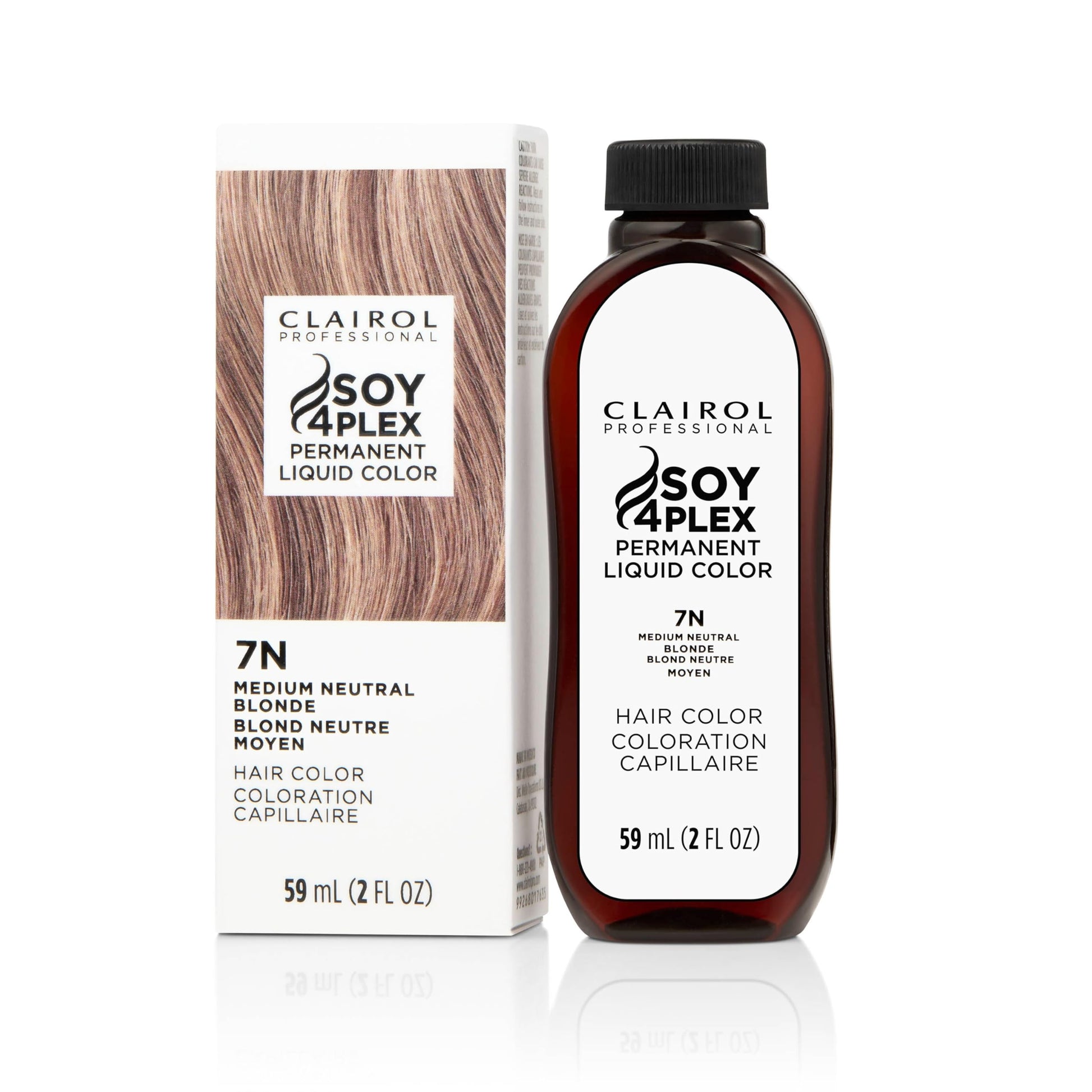 White Smoke Clairol Professional Permanent Liquicolor, 7n Med Neutral Blonde, 2 Fl Oz - Packaging May Vary