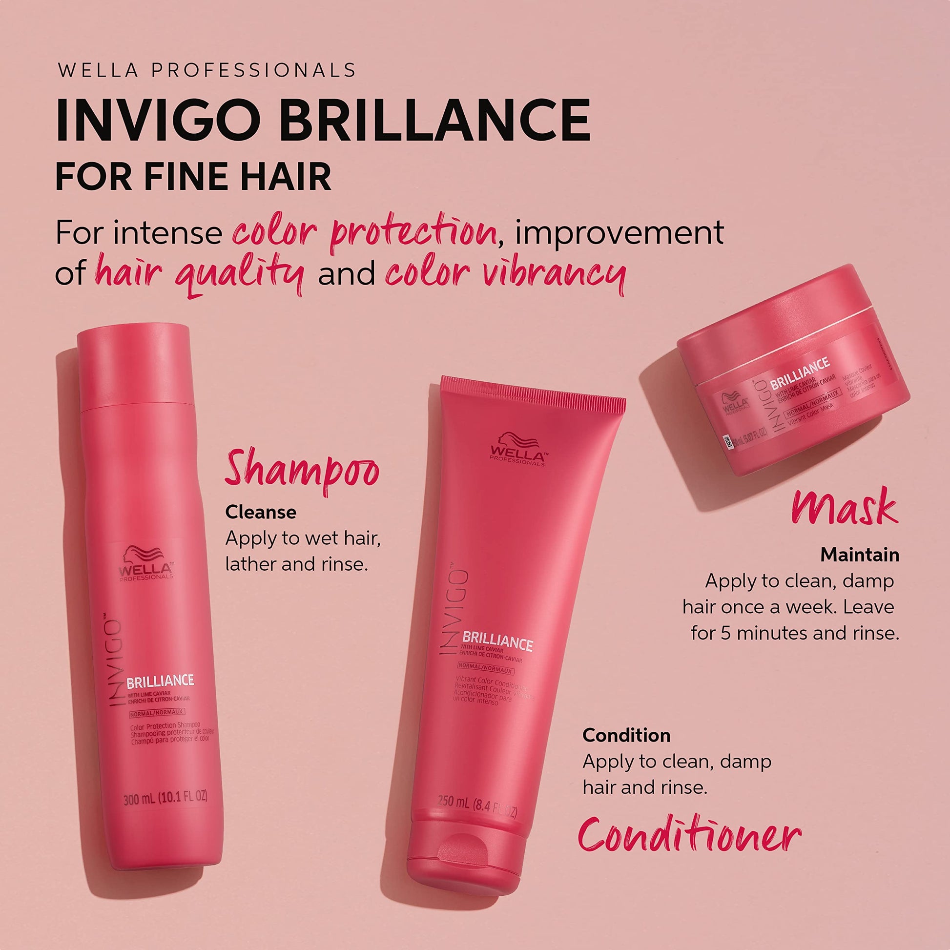 Tan WELLA Color Charm Invigo Brilliance Color Protection Shampoo & Conditioner, For Fine Hair + Hair Toner, Neutralize Brass, T15 Pale Beige Blonde