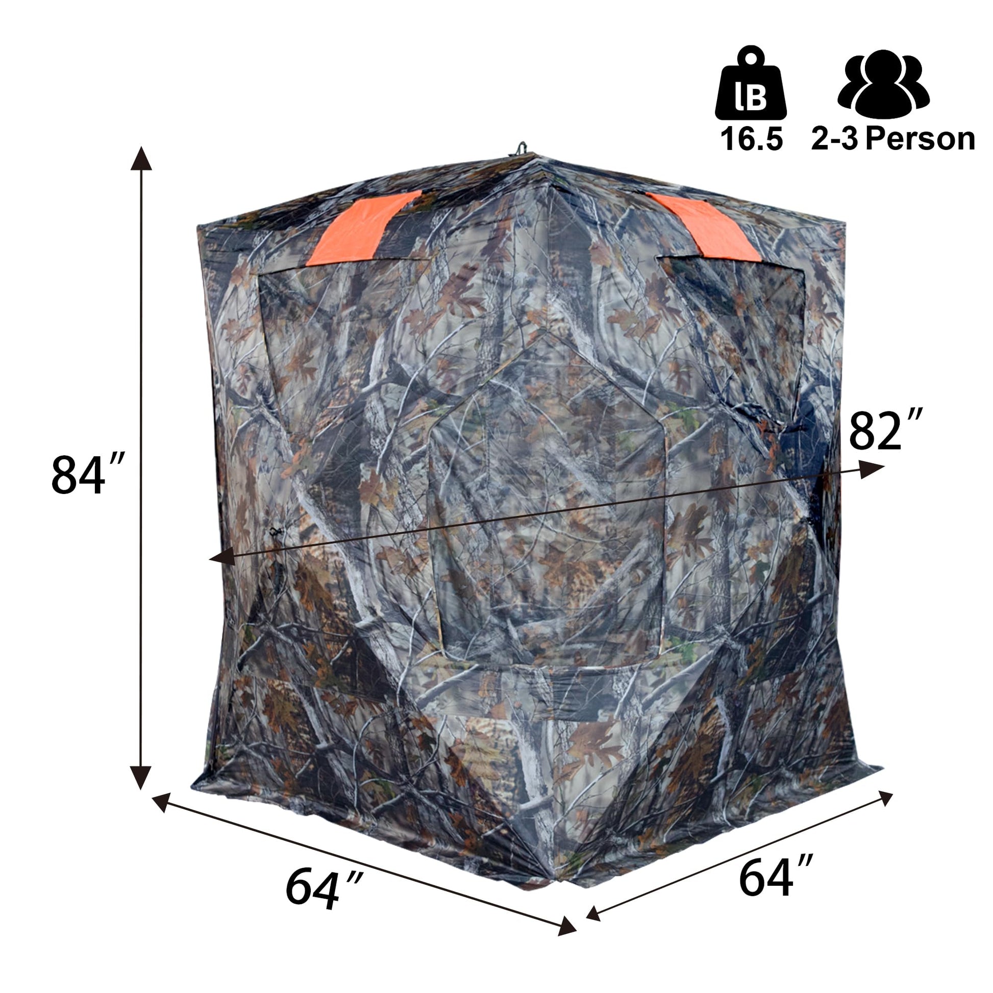 White Smoke JM Rusk Two-Tall Extra Tall Two to Three Person Hunting Blind