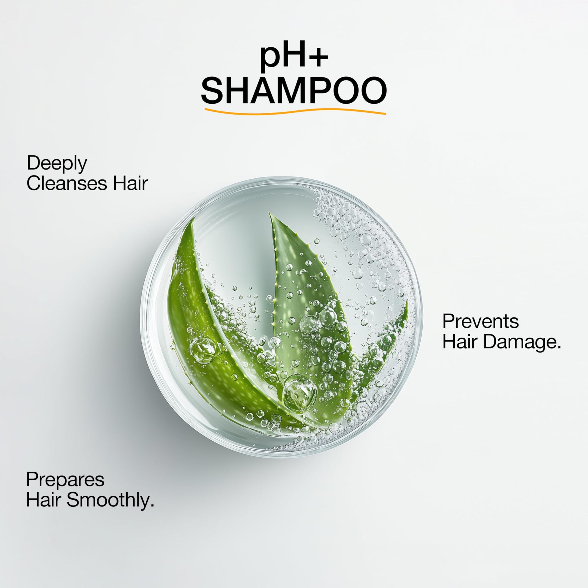 White Smoke GK HAIR pH+ Clarifying Shampoo 33.8 Oz – Aloe Vera & Pro Vitamin Deep Cleansing Shampoo for Build Up Removal, Pre Treatment Shampoo for Keratin Treatment, Detox Shampoo for Oily Hair