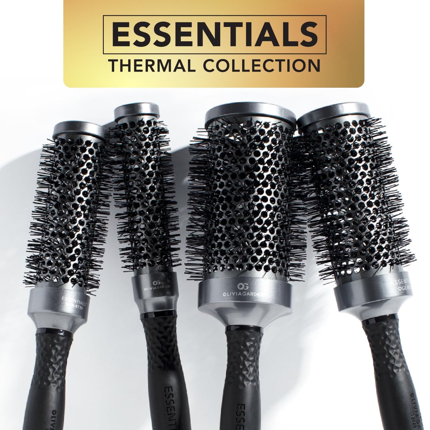 White Smoke Olivia Garden ESSENTIALS Thermal 4-pc box deal: OGE-BT55, OGE-BT45, OGE-BT35, OGE-BT25 + box