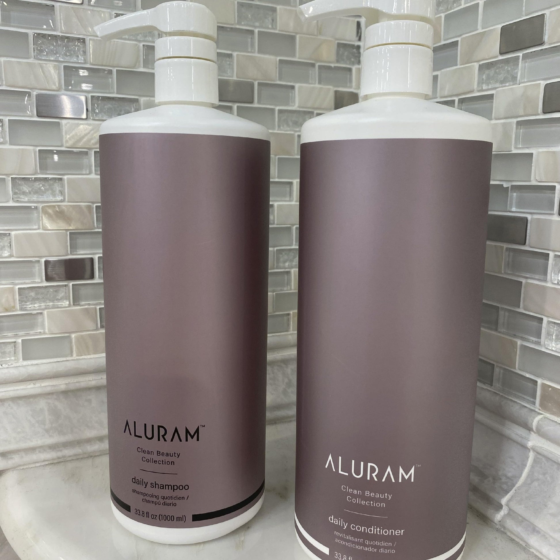 Dim Gray ALURAM Coconut Water Daily Shampoo for Men and Women, Detoxifying Hydration and Volume for All Hair Types, 33.8 Fl Oz