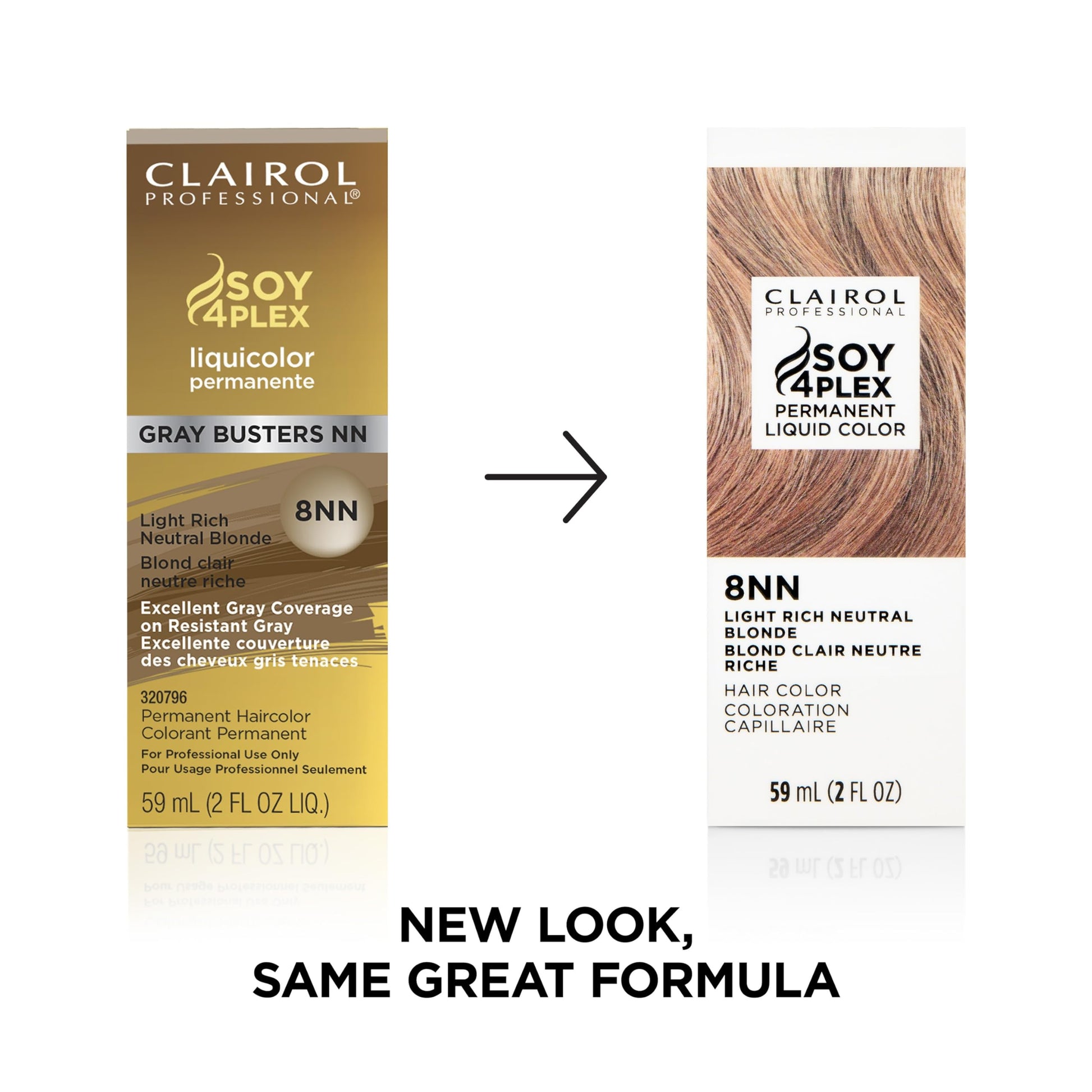 White Smoke Clairol Professional Permanent Liquicolor, 8nn Light Neutral Blonde, 2 Fl Oz - Packaging May Vary