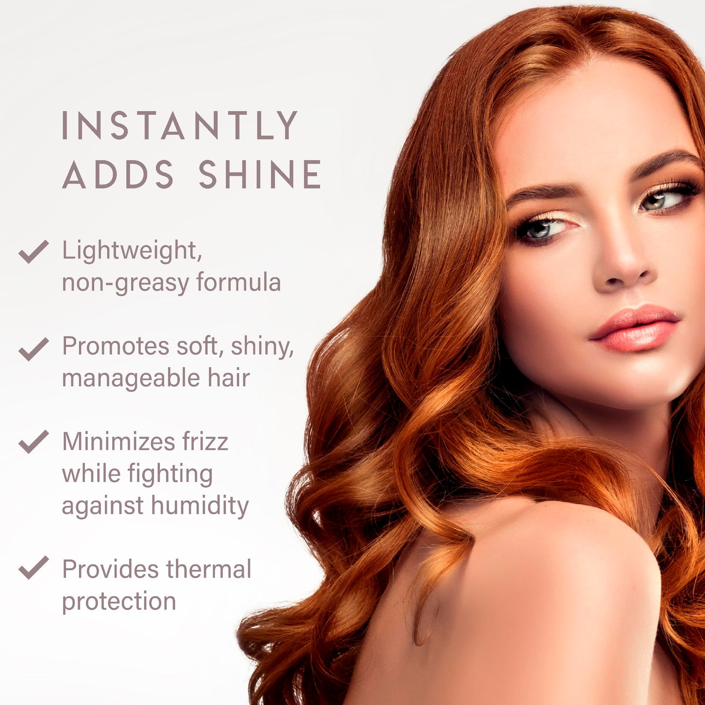 White Smoke ALURAM Coconut Water Shine Serum, Frizz Elimination & Radiant Gloss for All Hair Types, 2 Fl Oz